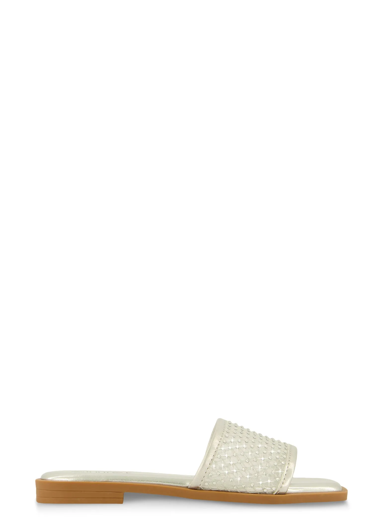 Rhinestone Mesh Band Slide Sandals sold by Rainbow product image thumbnail 2