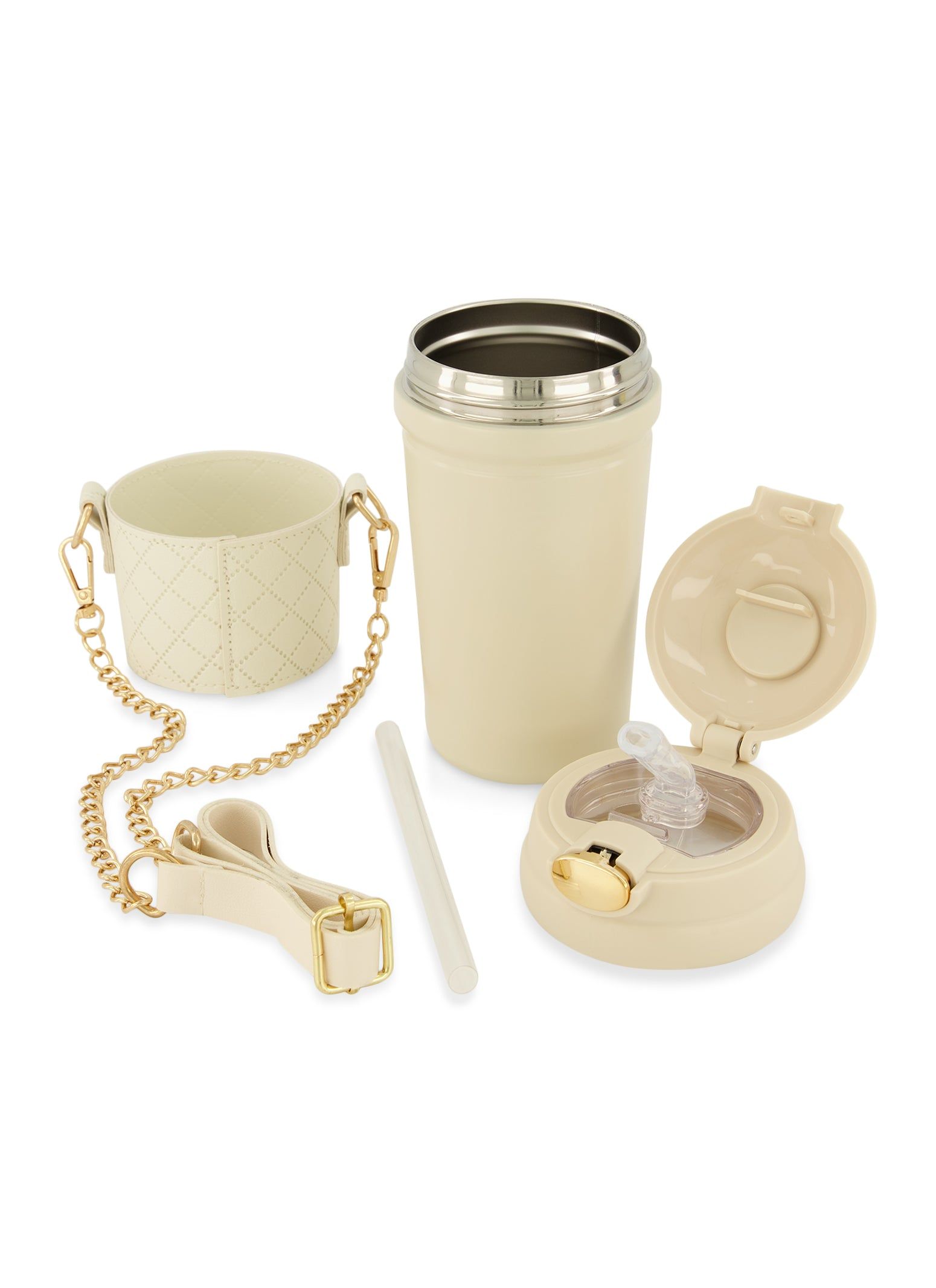Quilted Tumbler with Chain Strap sold by Rainbow product image thumbnail 2