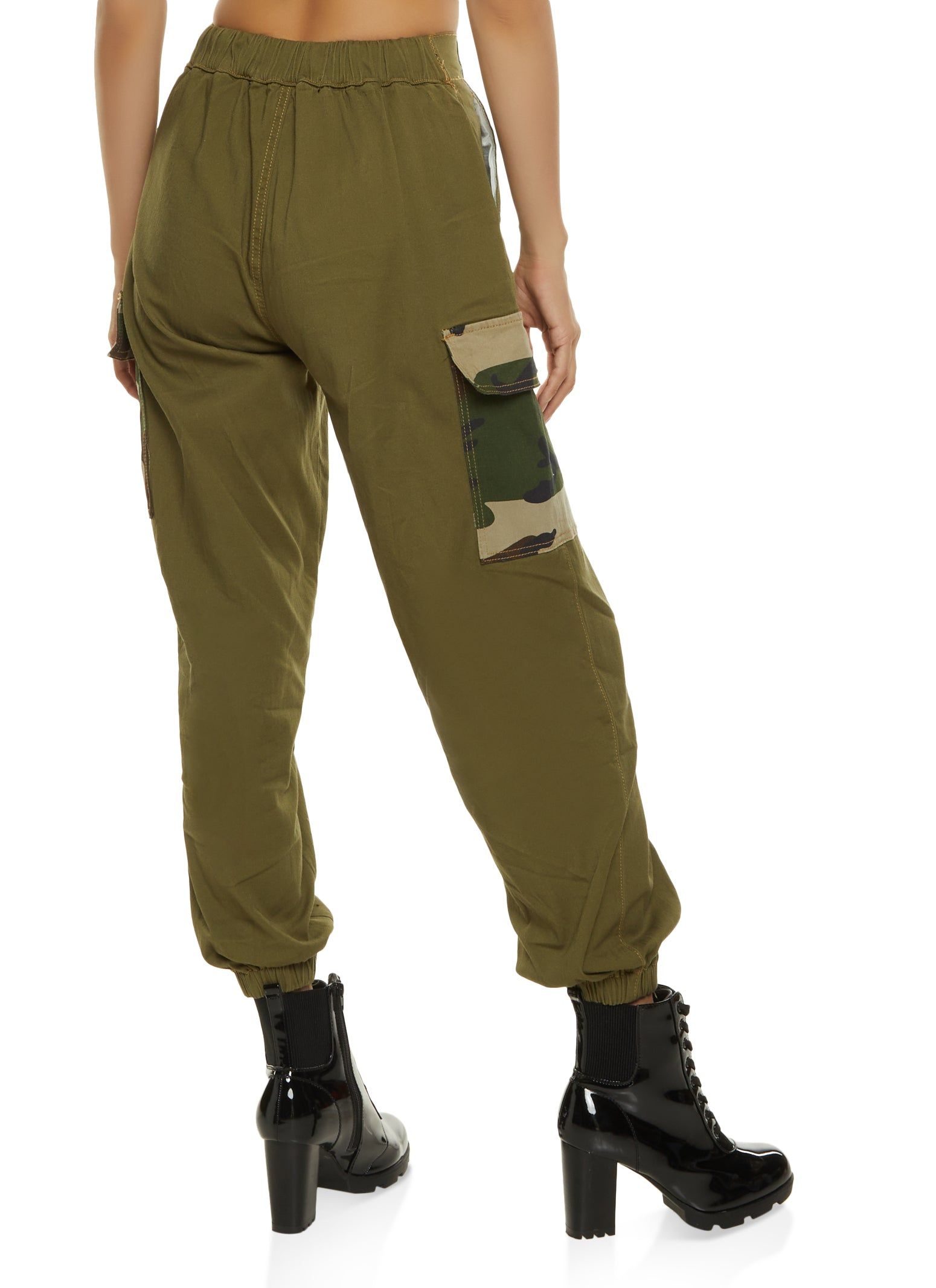 Release Buckle Camo Detail Cargo Pocket Joggers sold by Rainbow product image thumbnail 3