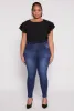 Plus Size Tiered Flutter Sleeve Blouse sold by Rainbow