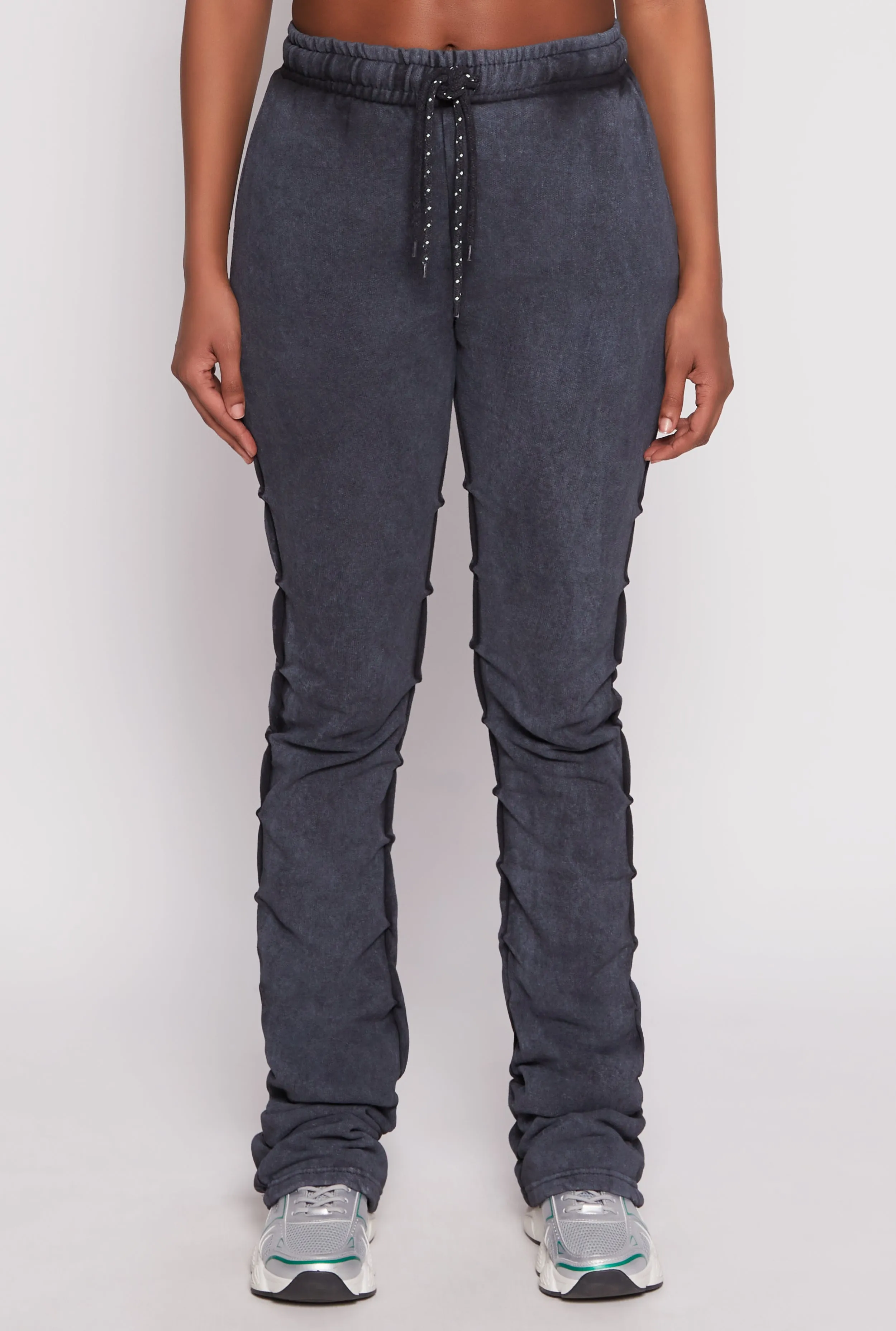 Acid Wash Stacked Sweatpants sold by Rainbow product image thumbnail 3