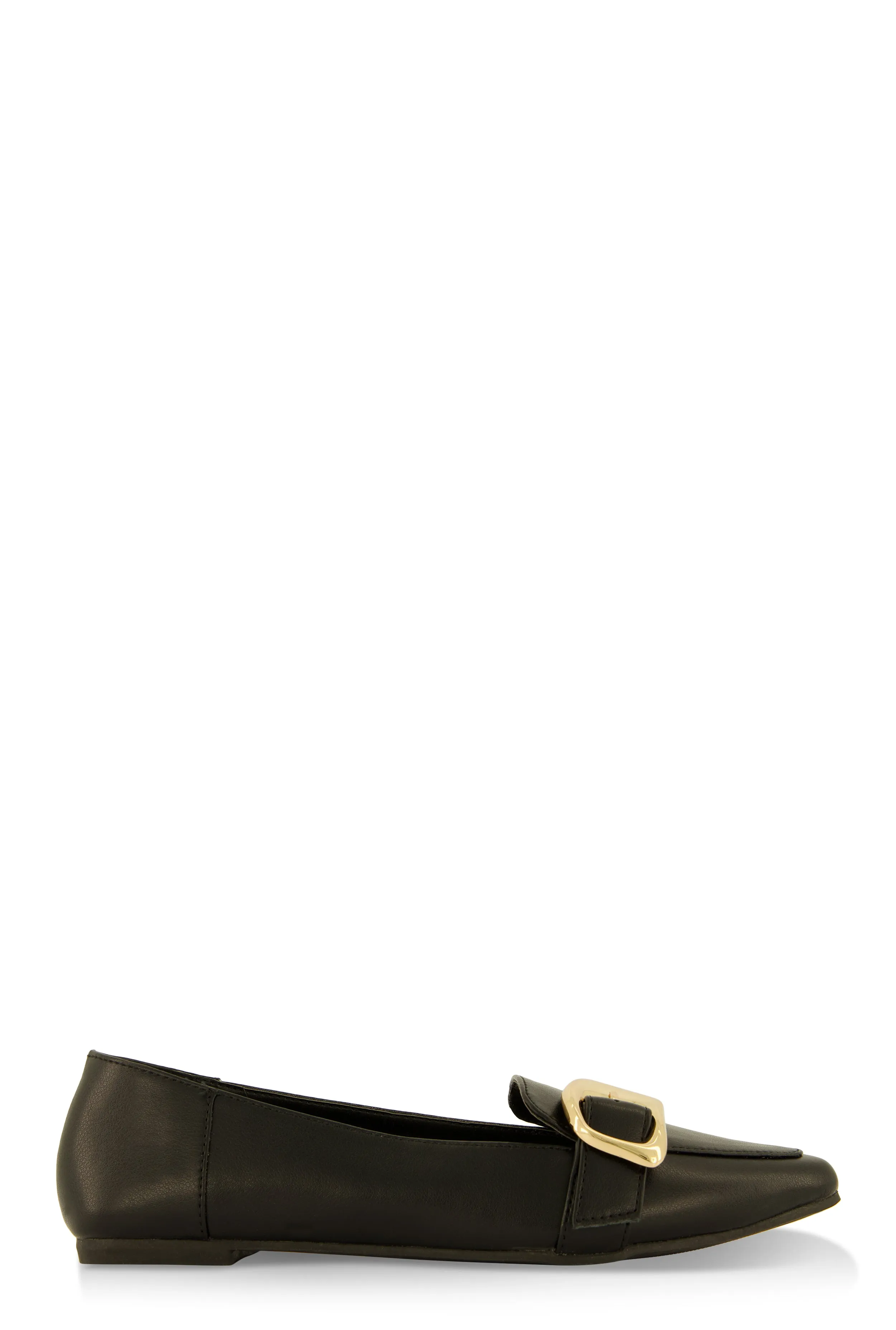Metallic Buckle Pointed Toe Flats sold by Rainbow product image thumbnail 2