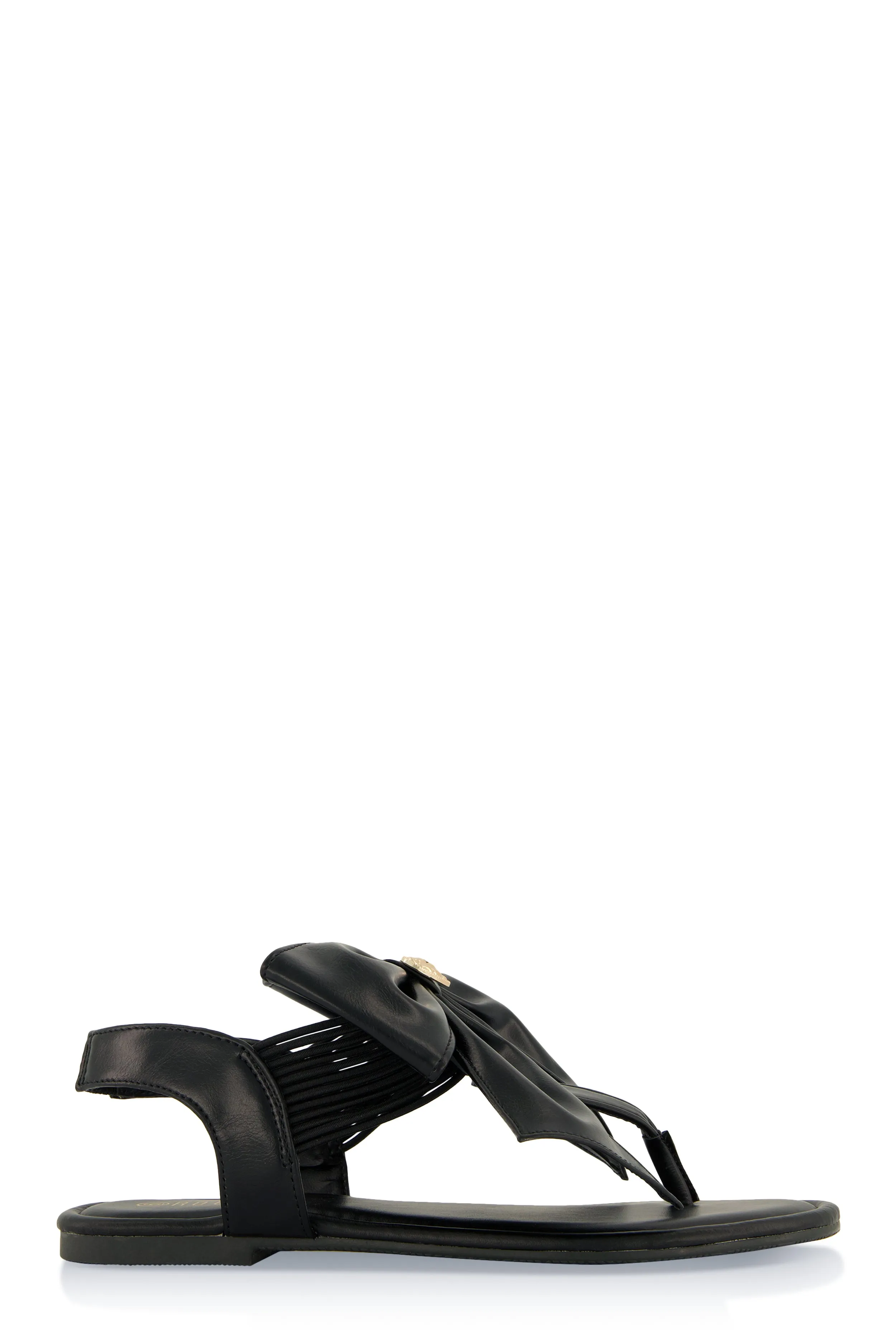 Heart Charm Bow Corded Thong Sandals sold by Rainbow product image thumbnail 2