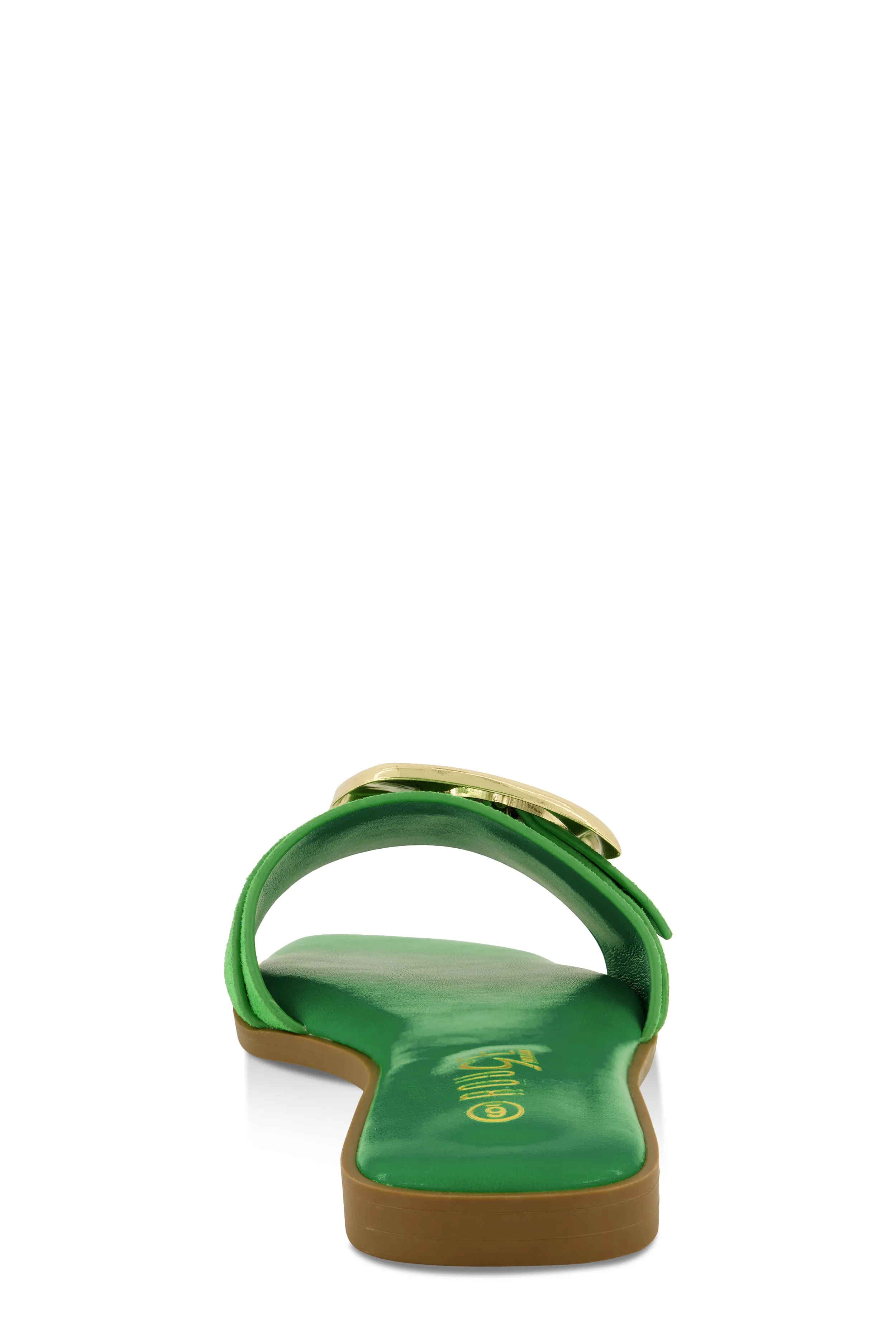 Metallic Buckle Band Slide Sandals sold by Rainbow product image thumbnail 3