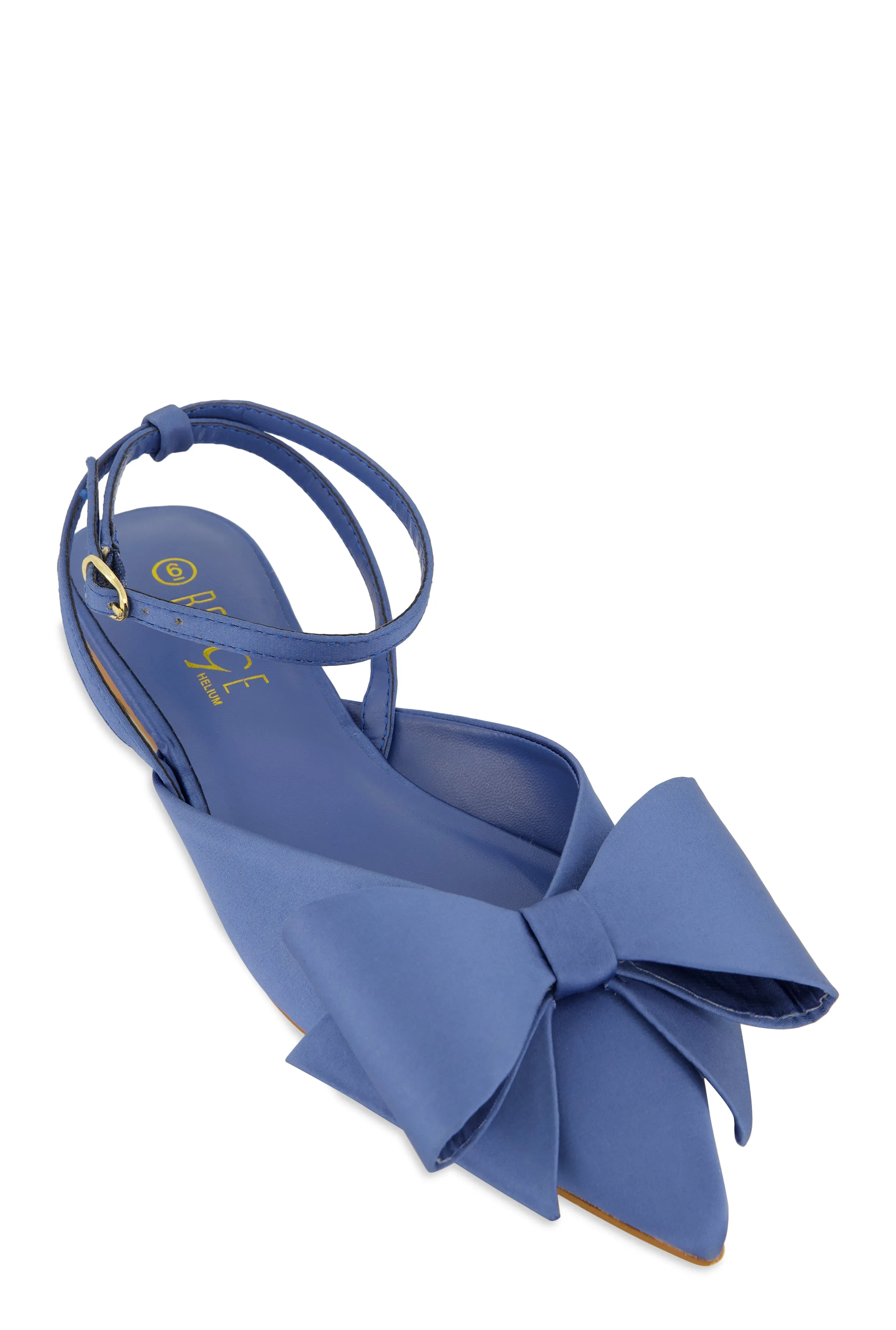 Bow Pointed Toe Ankle Strap Flats sold by Rainbow