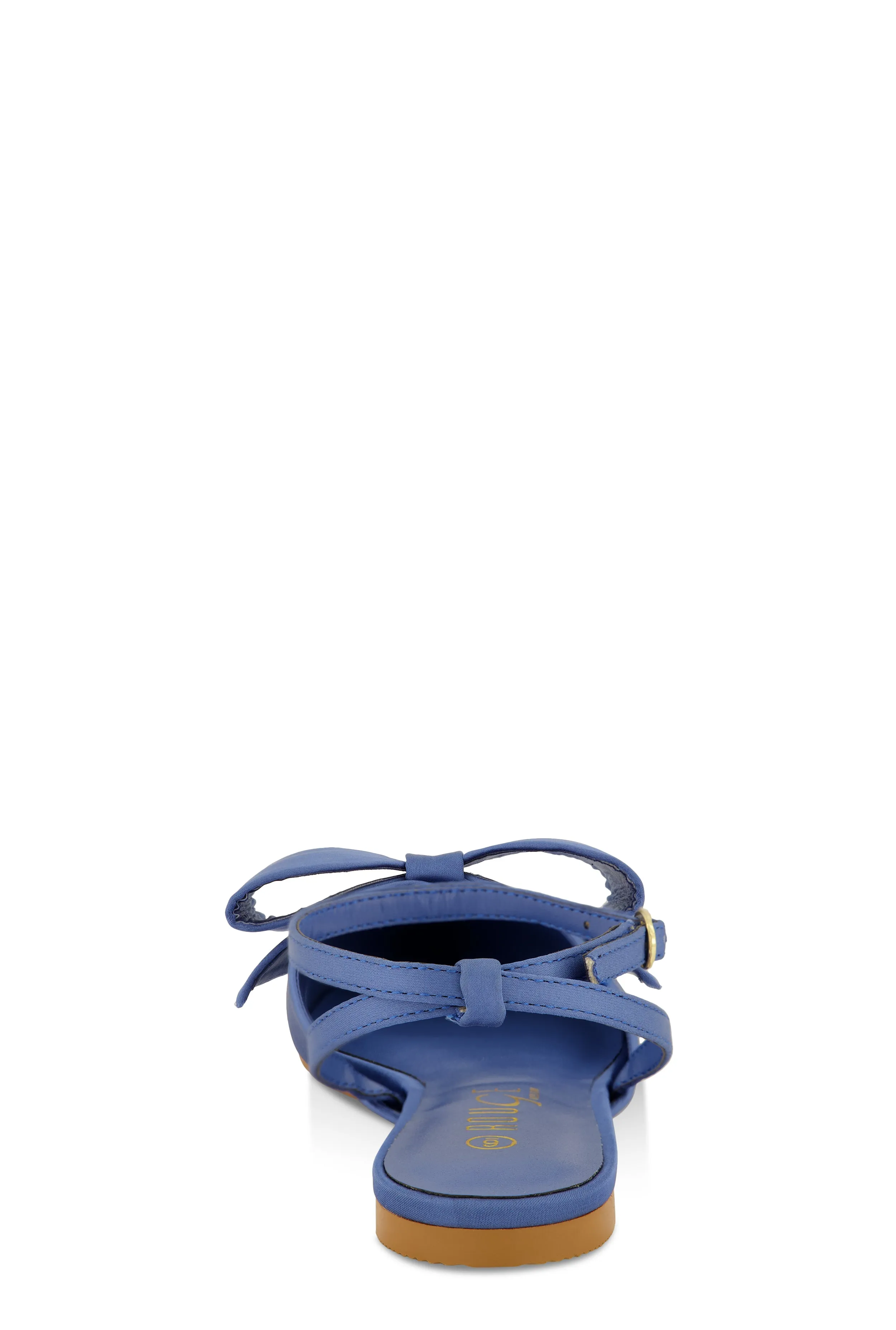 Bow Pointed Toe Ankle Strap Flats sold by Rainbow product image thumbnail 3