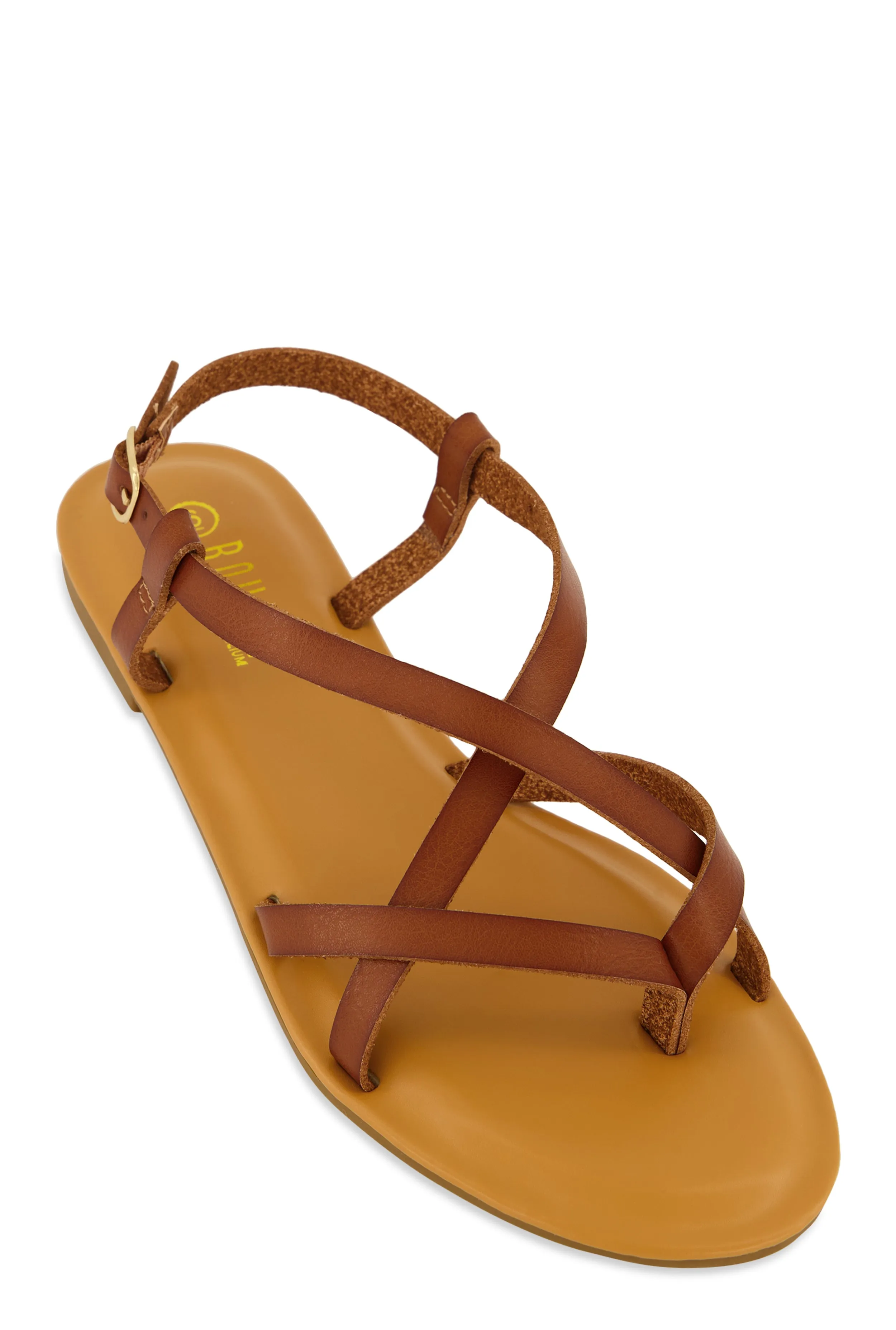 Criss Cross Strappy Thong Sandals sold by Rainbow