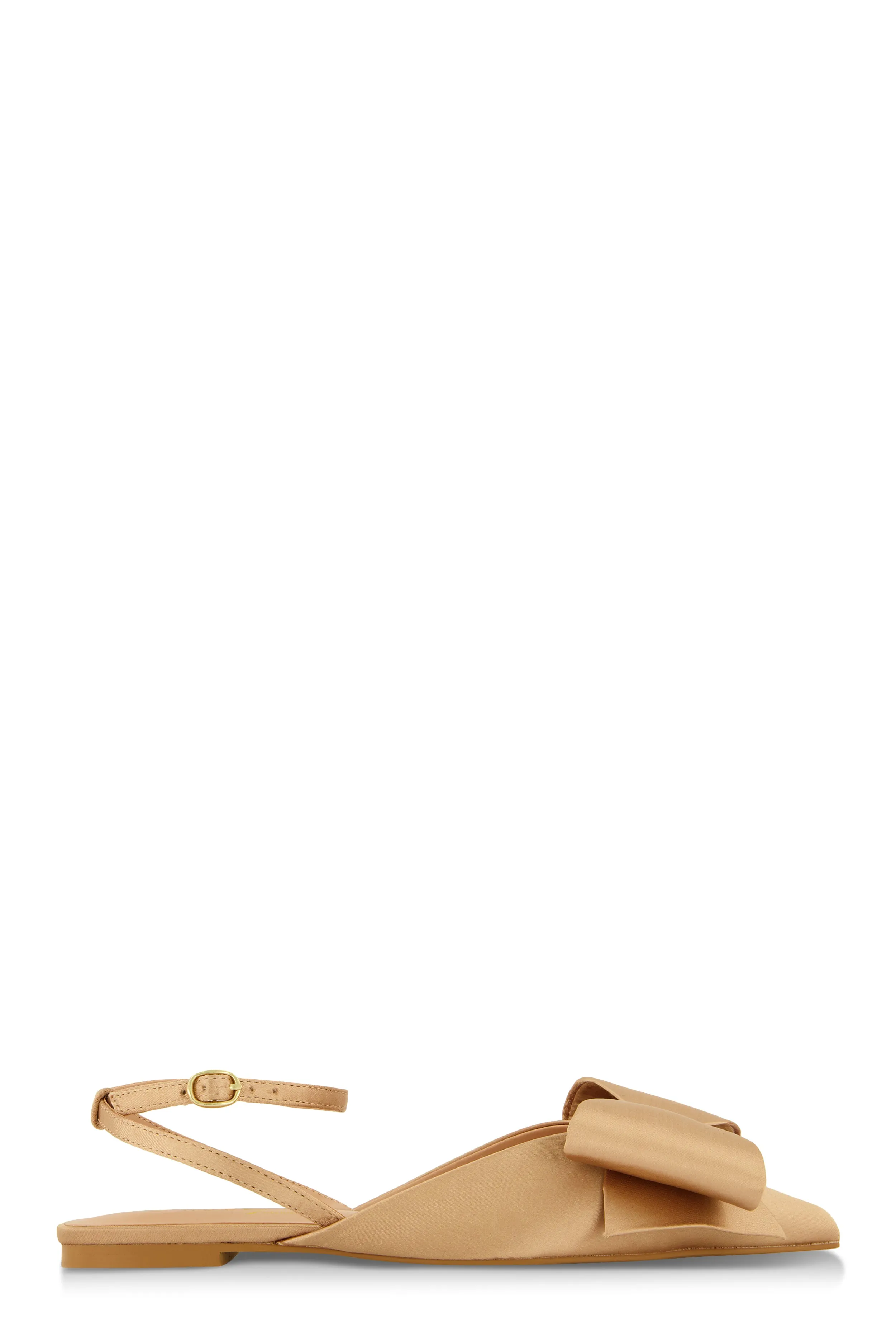 Bow Pointed Toe Ankle Strap Flats sold by Rainbow product image thumbnail 2