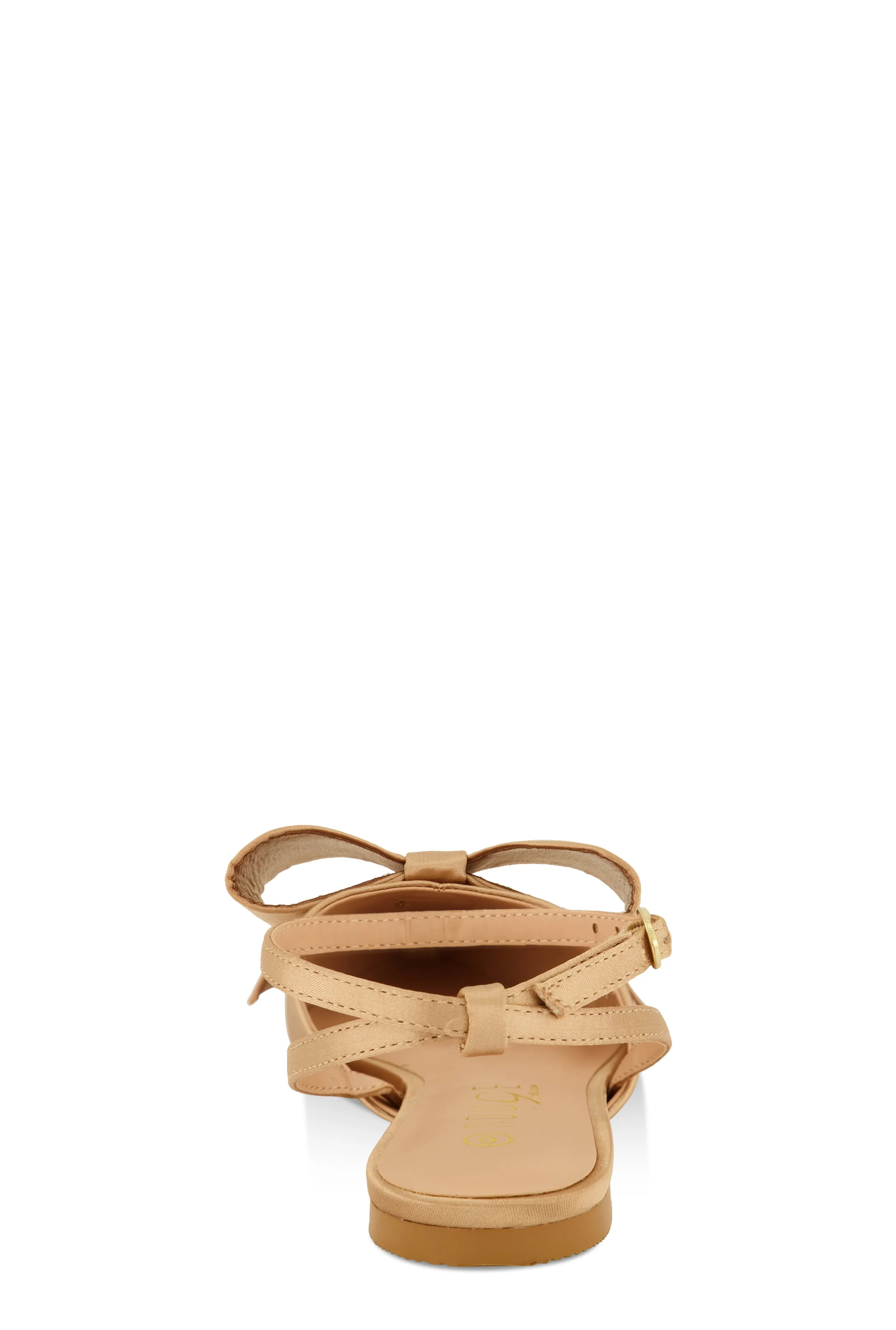 Bow Pointed Toe Ankle Strap Flats sold by Rainbow product image thumbnail 3