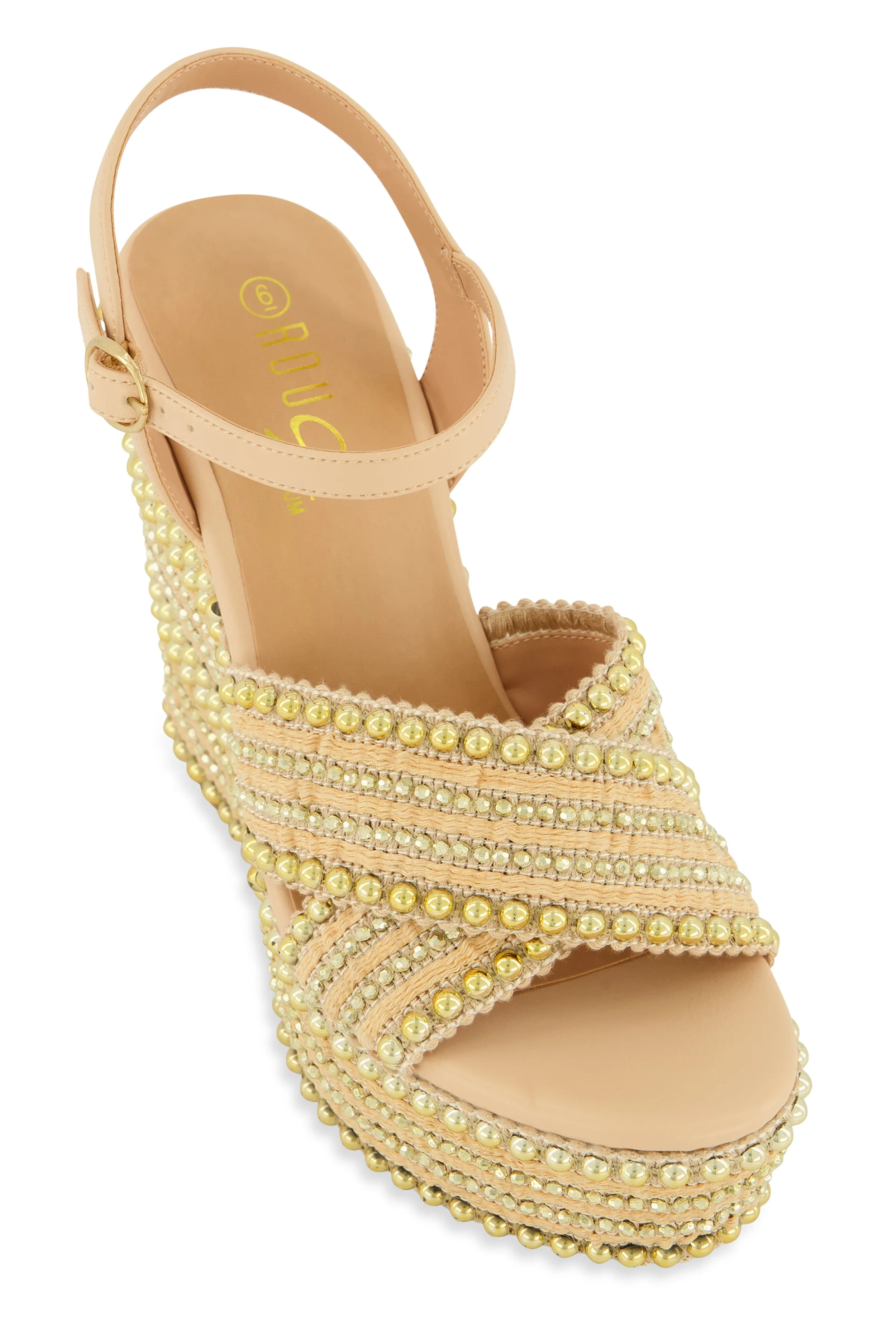 Embellished Open Toe Wedges sold by Rainbow