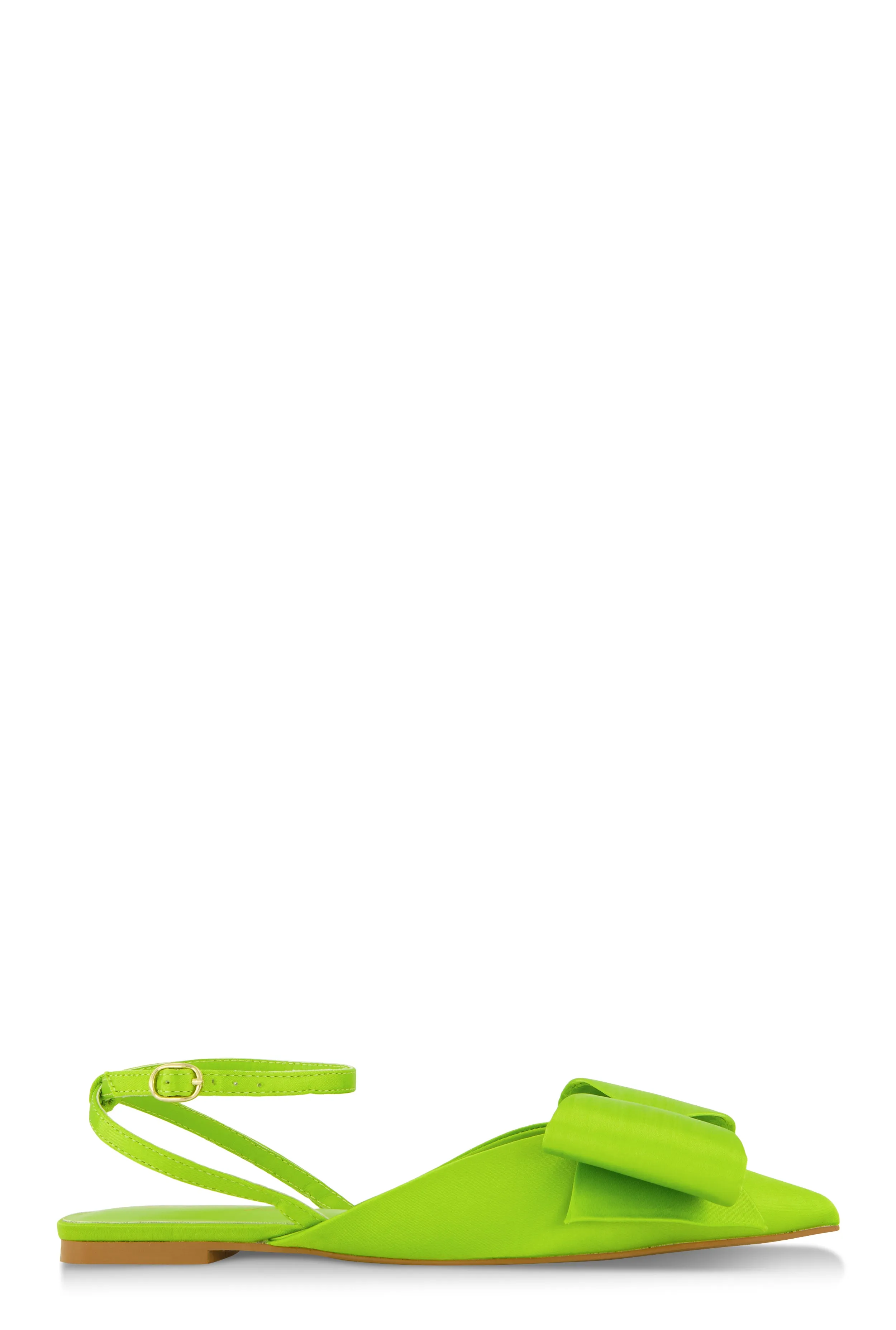 Bow Pointed Toe Ankle Strap Flats sold by Rainbow product image thumbnail 2