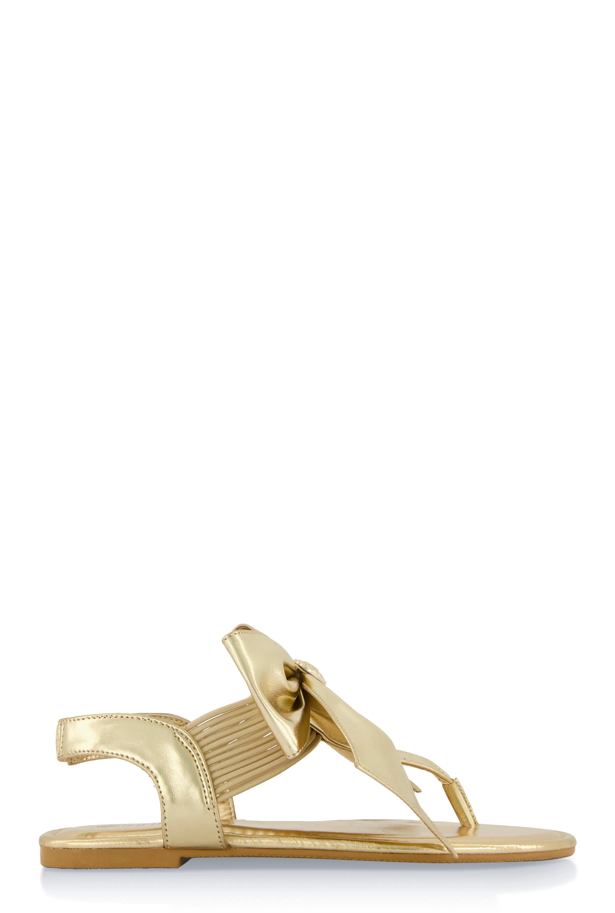 Heart Charm Bow Corded Thong Sandals sold by Rainbow product image thumbnail 2