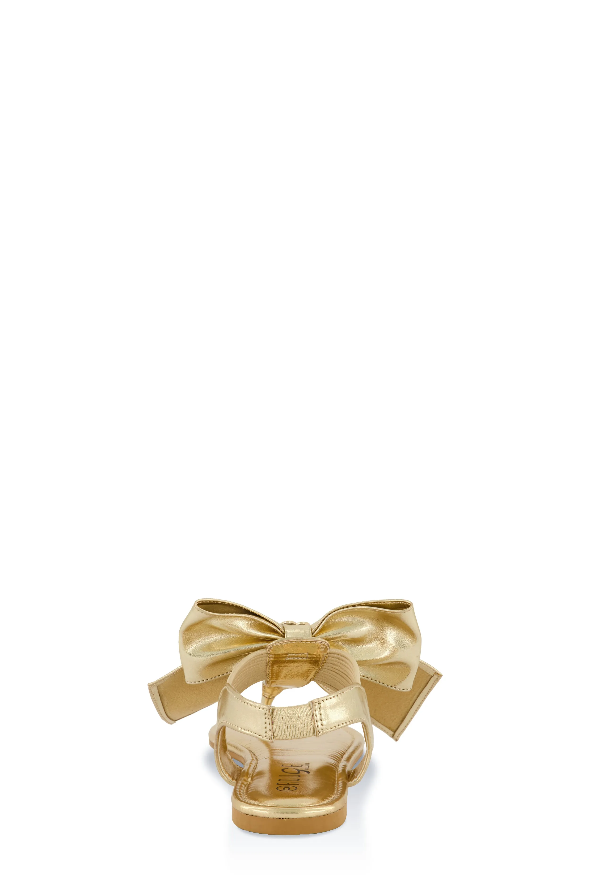 Heart Charm Bow Corded Thong Sandals sold by Rainbow product image thumbnail 3