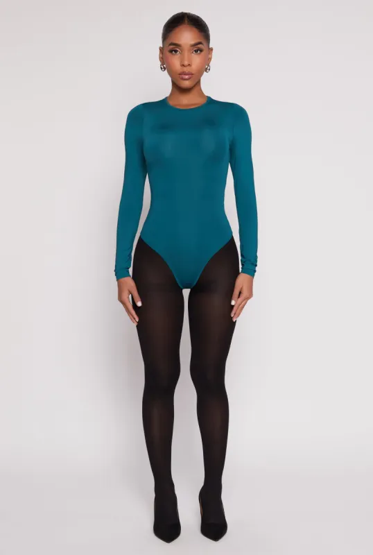 Daisy Crew Neck Long Sleeve Bodysuit sold by Rainbow