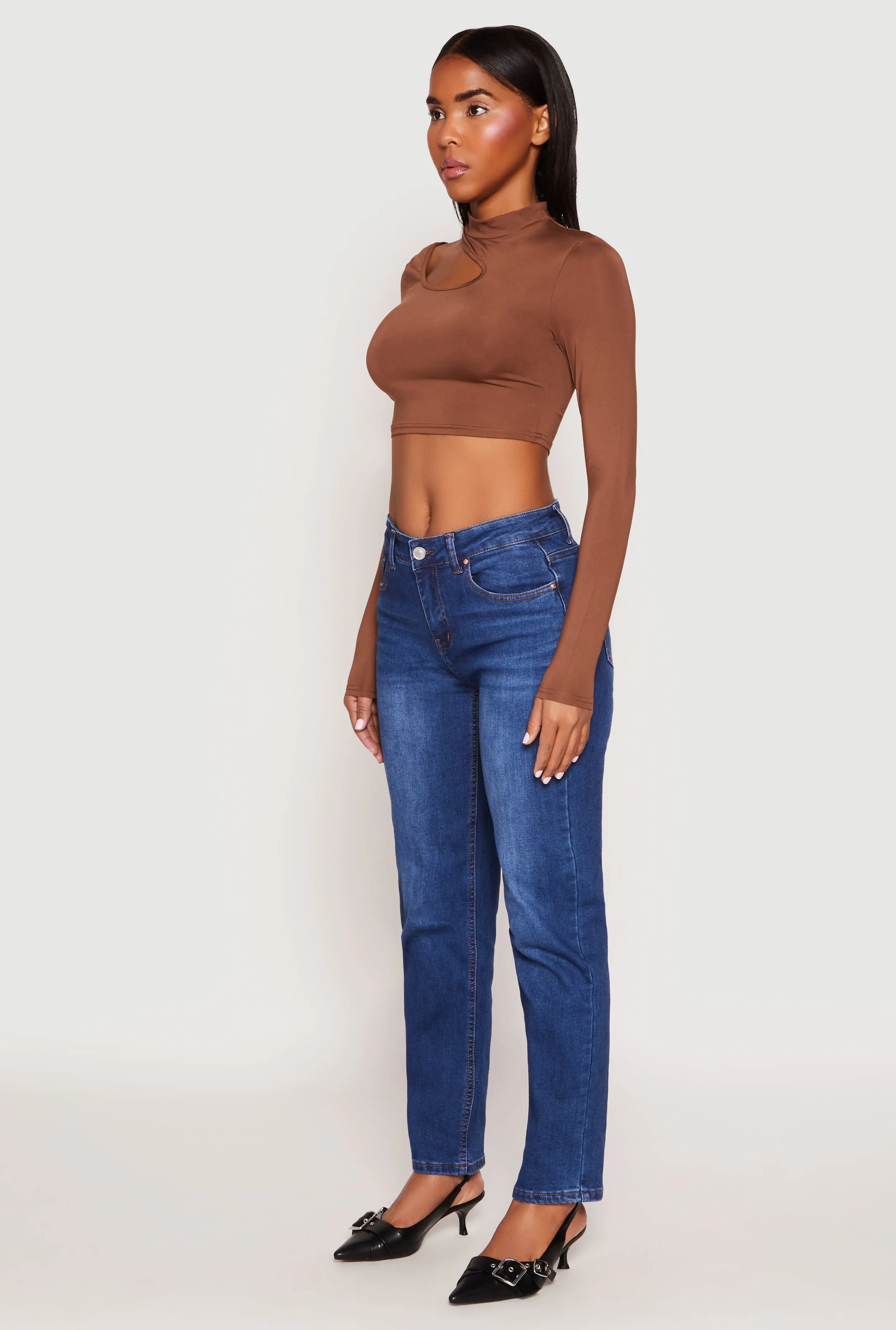 Daisy Keyhole Shoulder Crop Top sold by Rainbow product image thumbnail 3