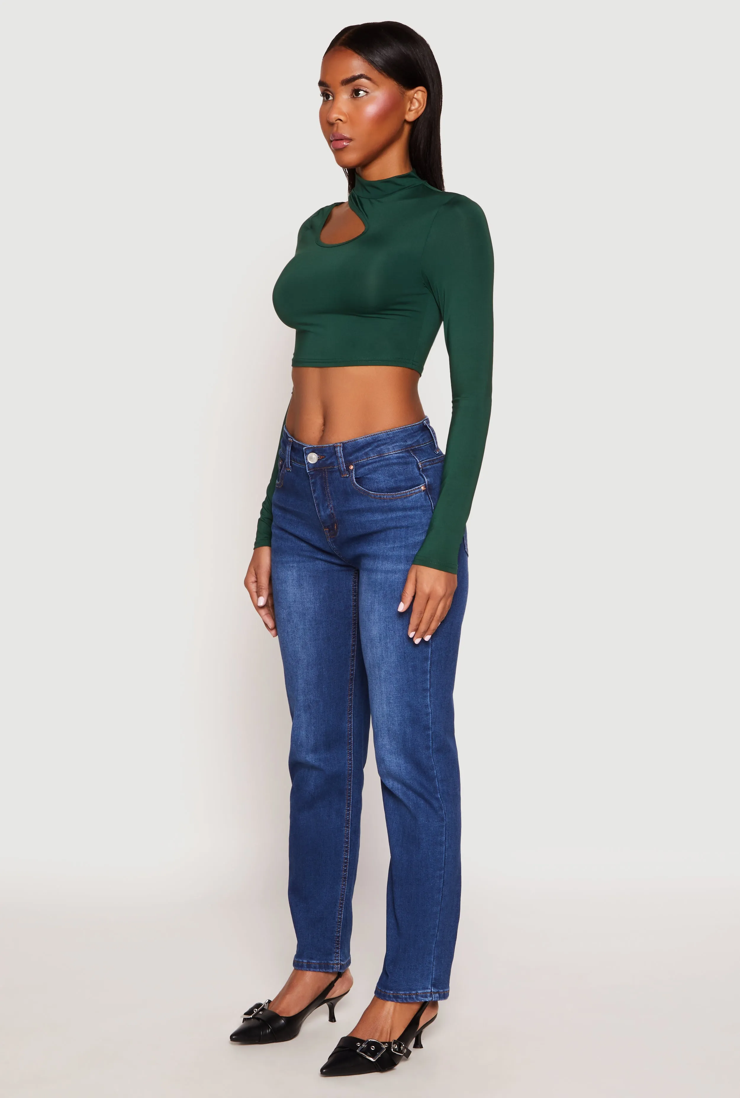 Daisy Keyhole Shoulder Crop Top sold by Rainbow product image thumbnail 3