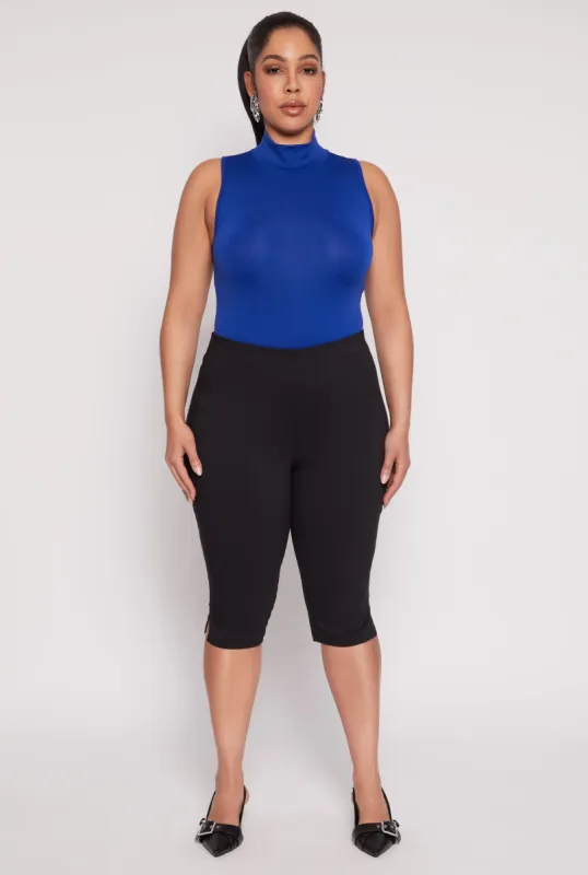 Plus Size Sleeveless Mock Neck Top sold by Rainbow