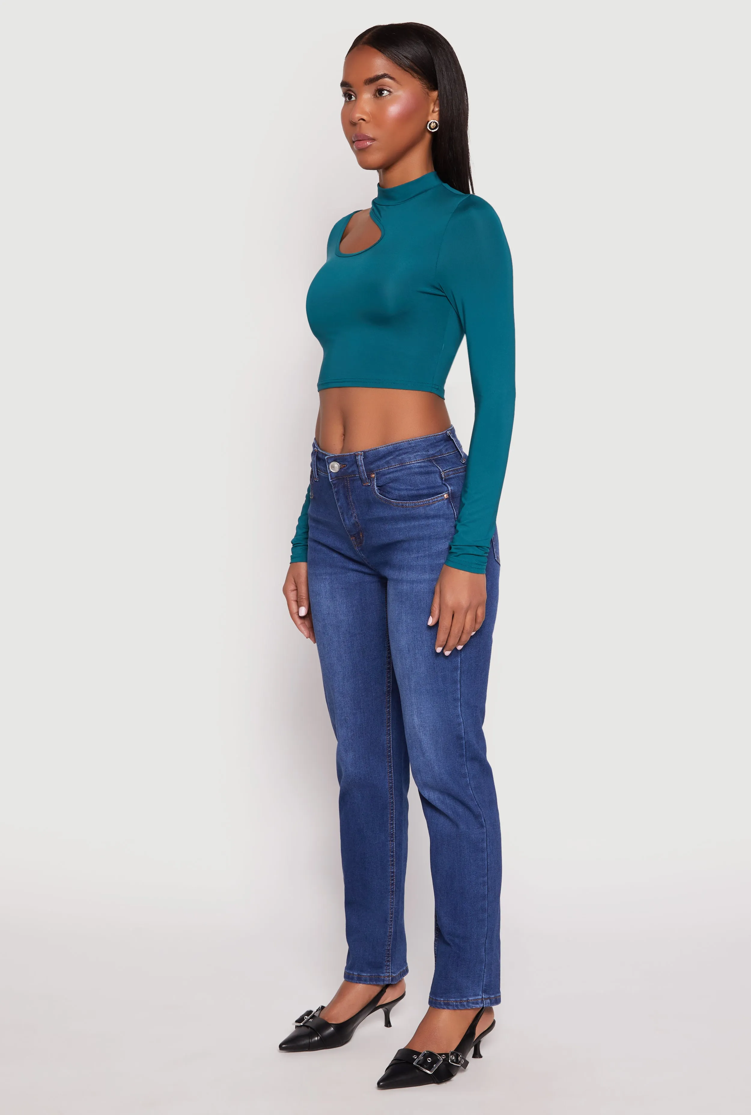 Daisy Keyhole Shoulder Crop Top sold by Rainbow product image thumbnail 3