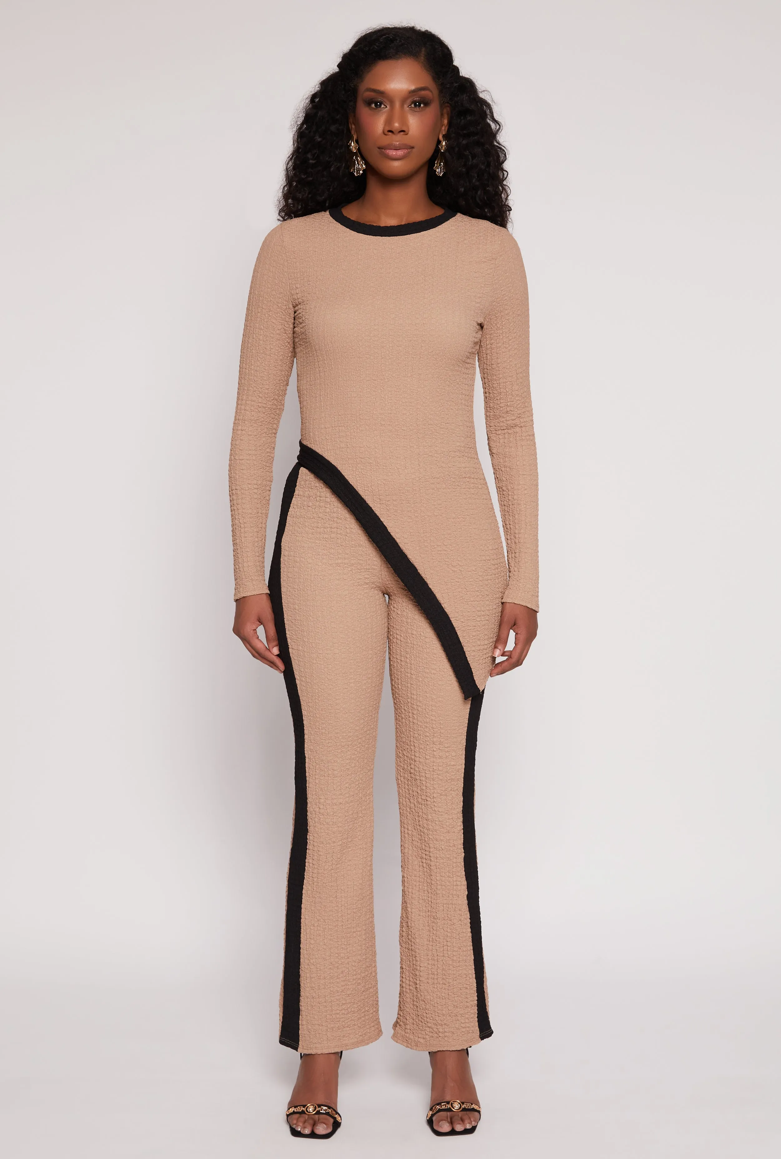 Textured Knit Asymmetrical Top sold by Rainbow product image thumbnail 2