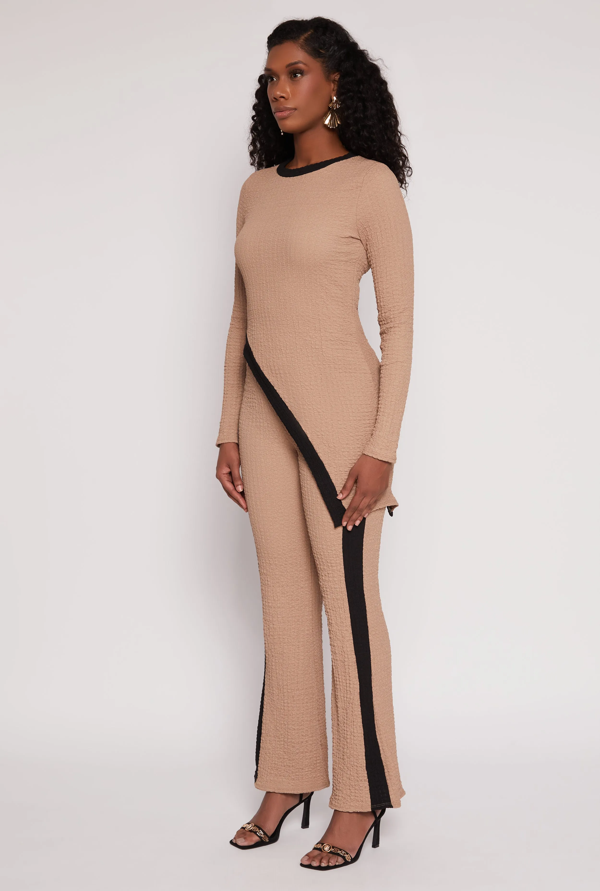 Textured Knit Asymmetrical Top sold by Rainbow product image thumbnail 3