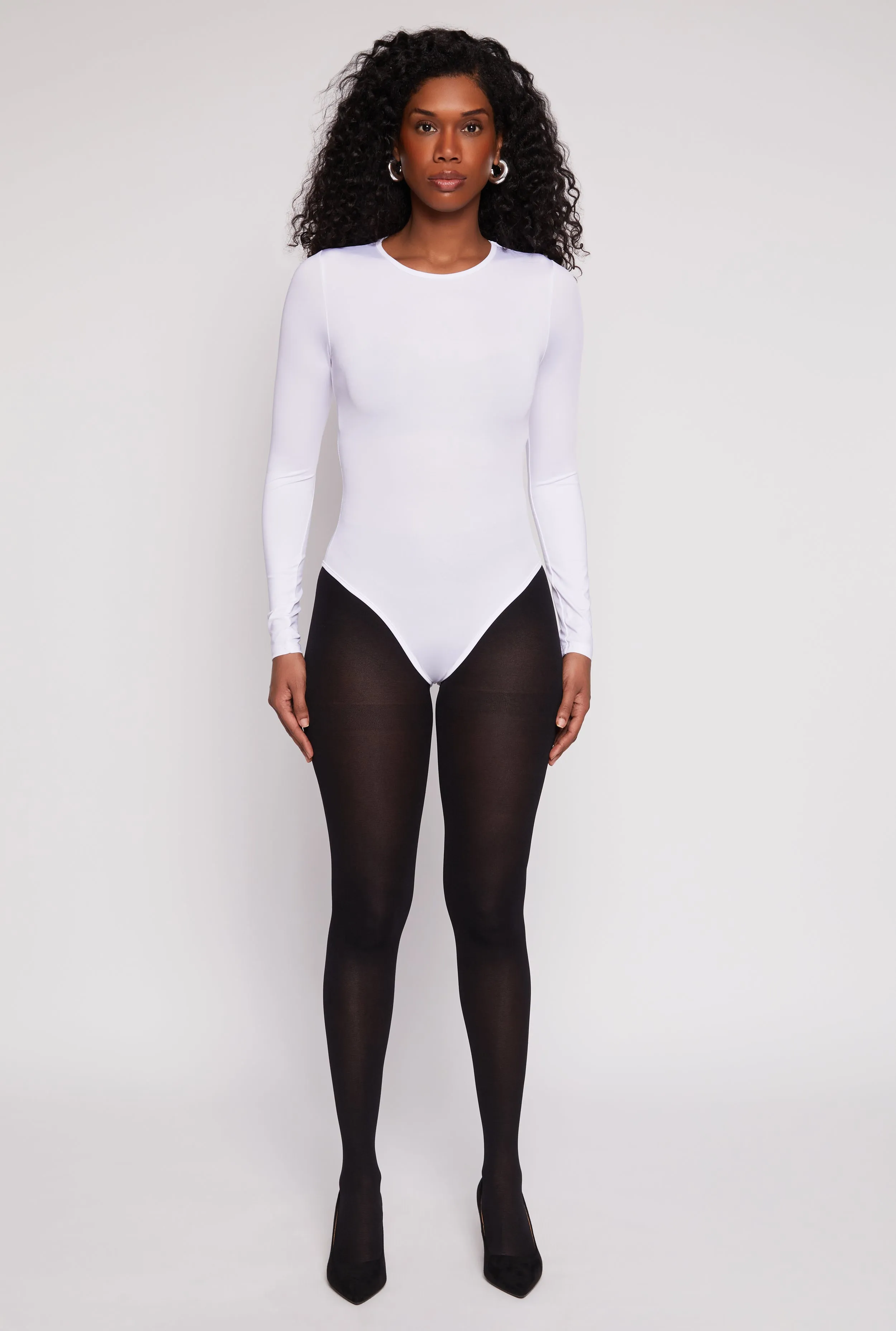 Daisy Crew Neck Long Sleeve Bodysuit sold by Rainbow