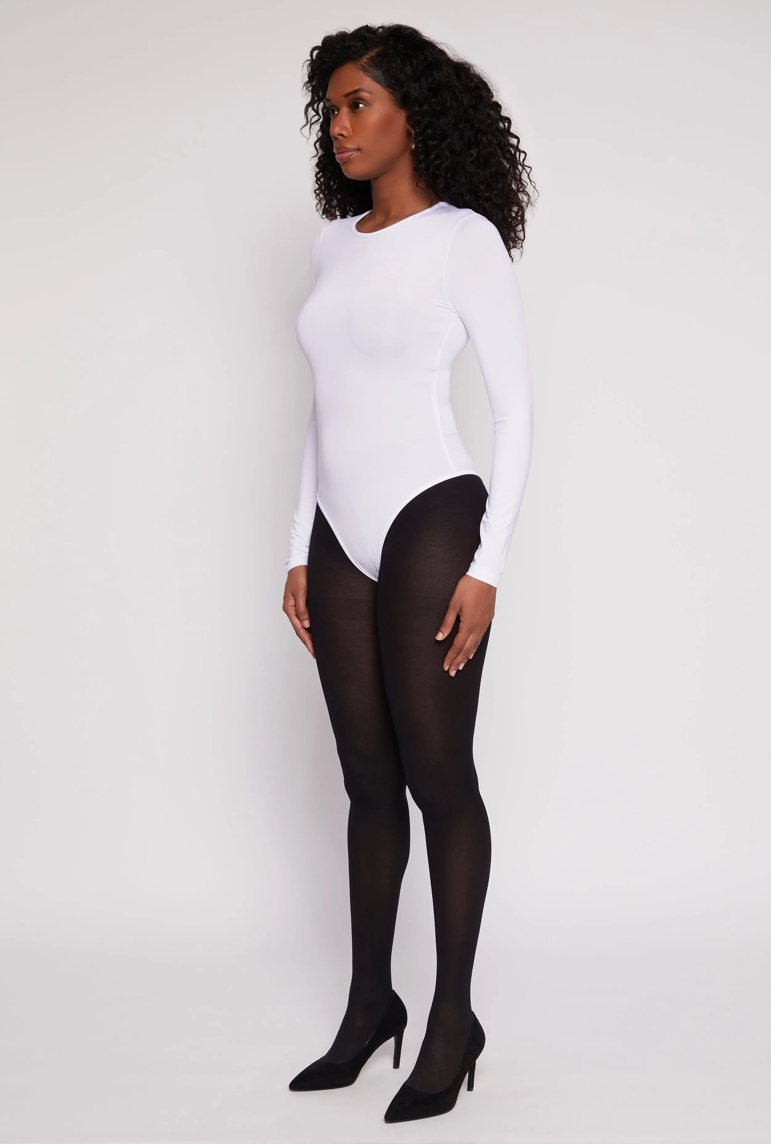 Daisy Crew Neck Long Sleeve Bodysuit sold by Rainbow product image thumbnail 3