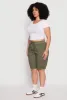 Plus Size Tabbed Cuff Bermuda Shorts sold by Rainbow