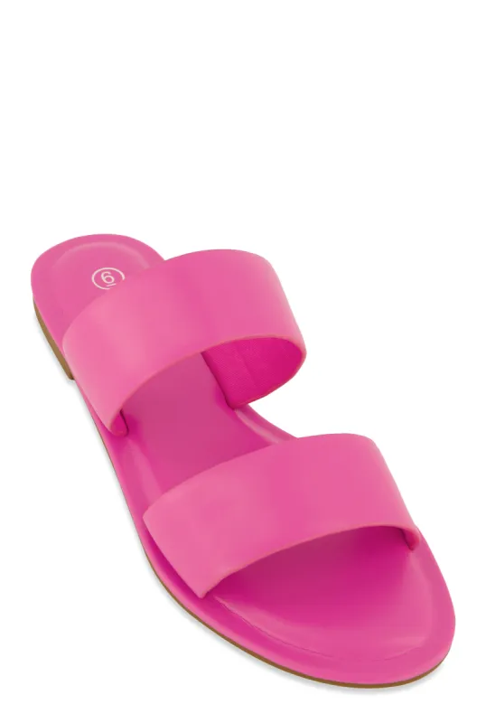 Double Band Slide Sandals sold by Rainbow