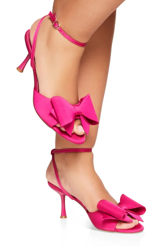 Bow Mid Heel Sandals sold by Rainbow