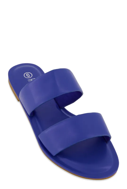 Double Band Slide Sandals sold by Rainbow