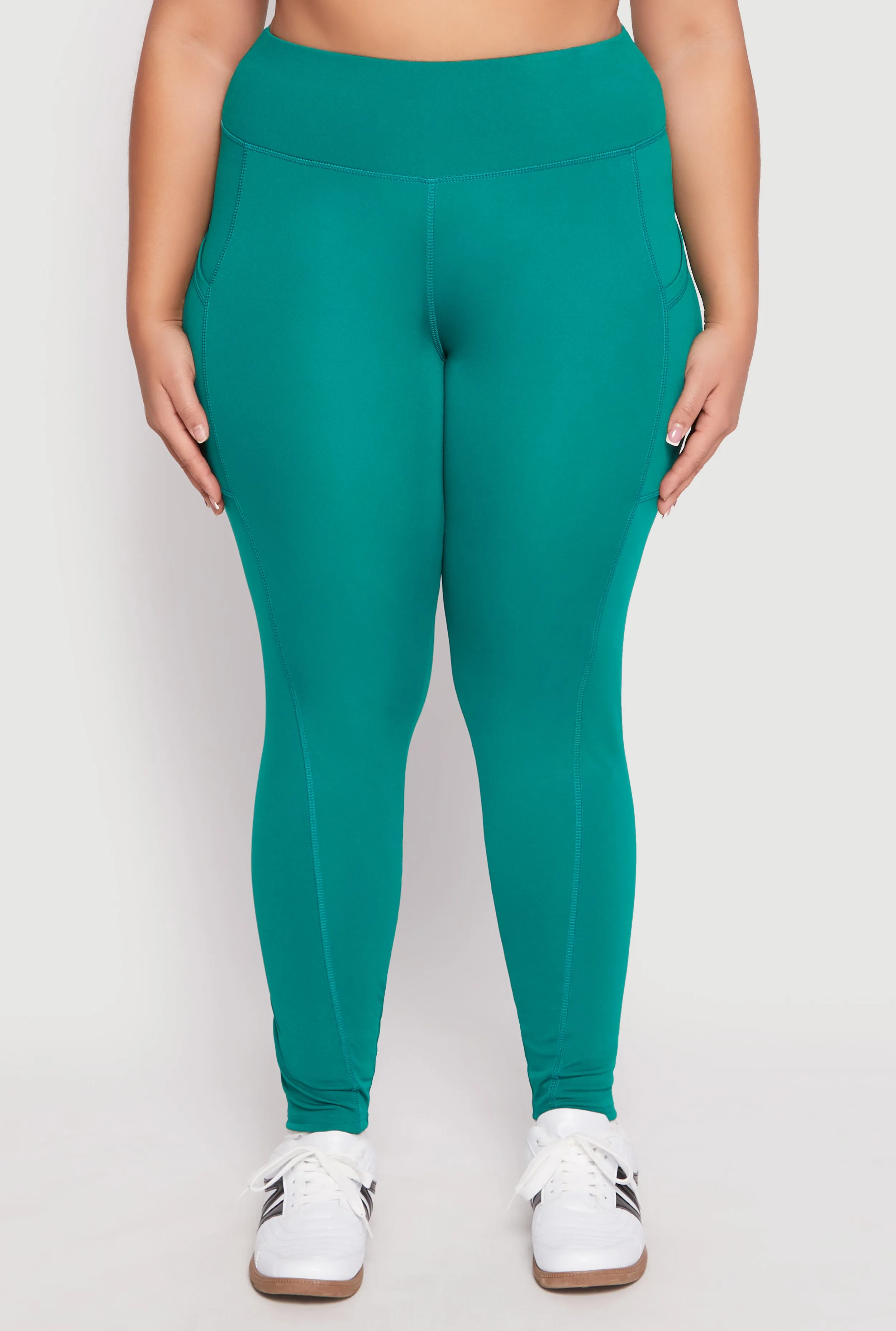 Plus Size High Waist Side Pocket Leggings sold by Rainbow product image thumbnail 3