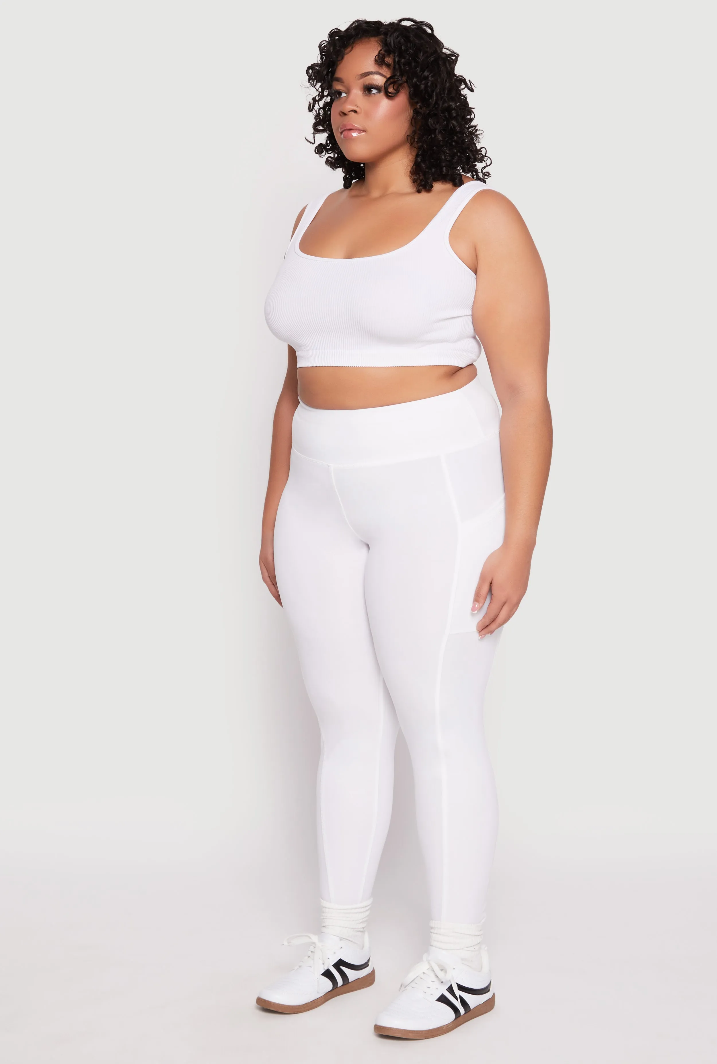 Plus Size High Waist Side Pocket Leggings sold by Rainbow product image thumbnail 2