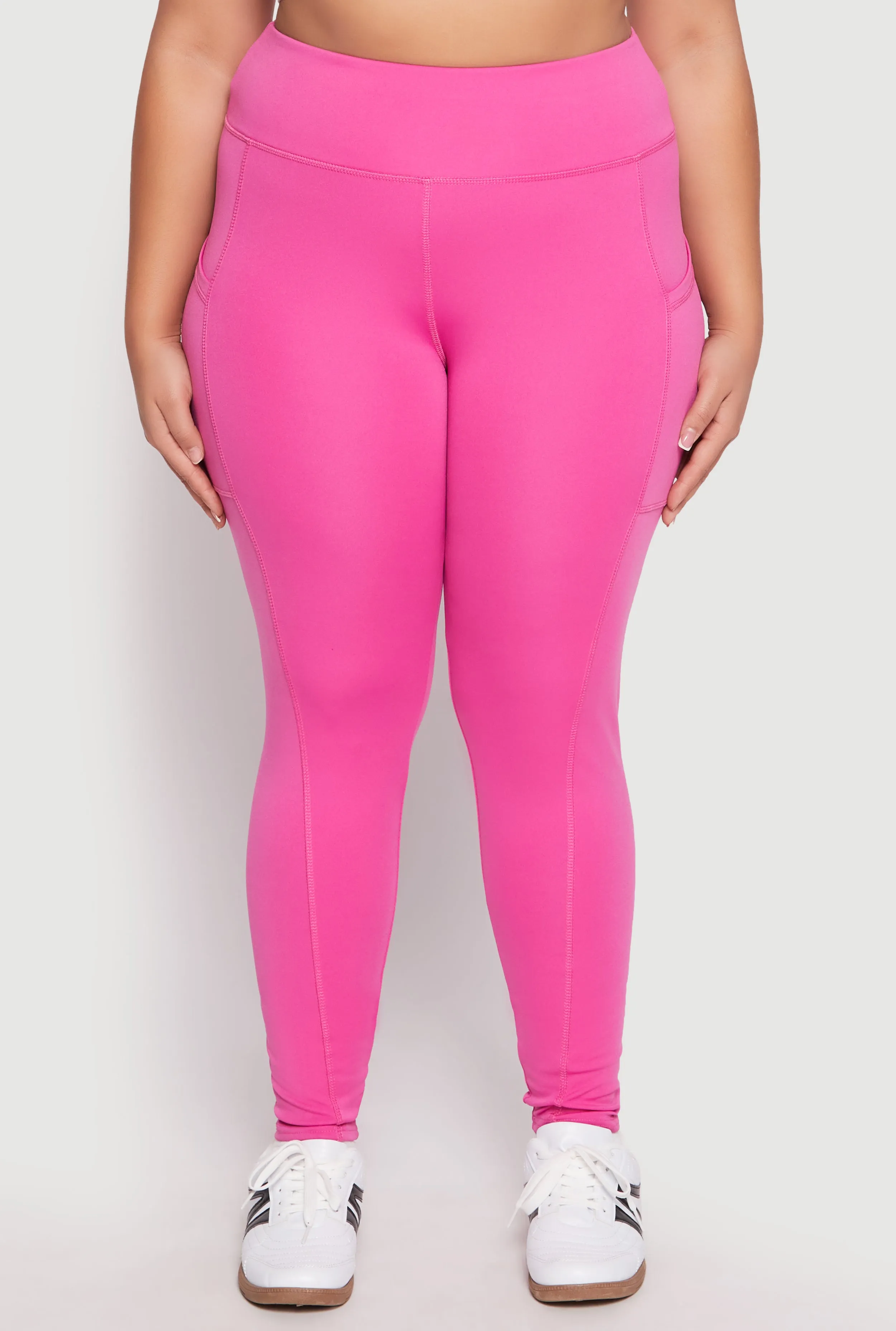 Plus Size High Waist Side Pocket Leggings sold by Rainbow product image thumbnail 3