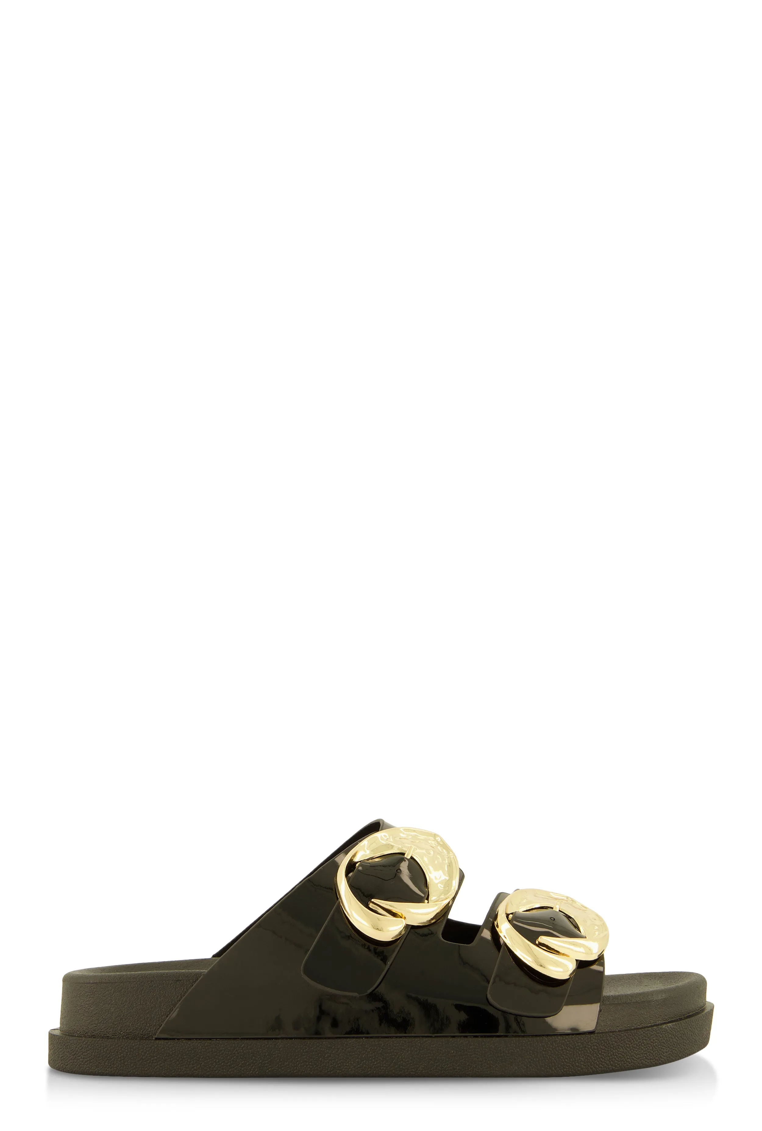 Double Buckle Band Footbed Sandals sold by Rainbow product image thumbnail 2