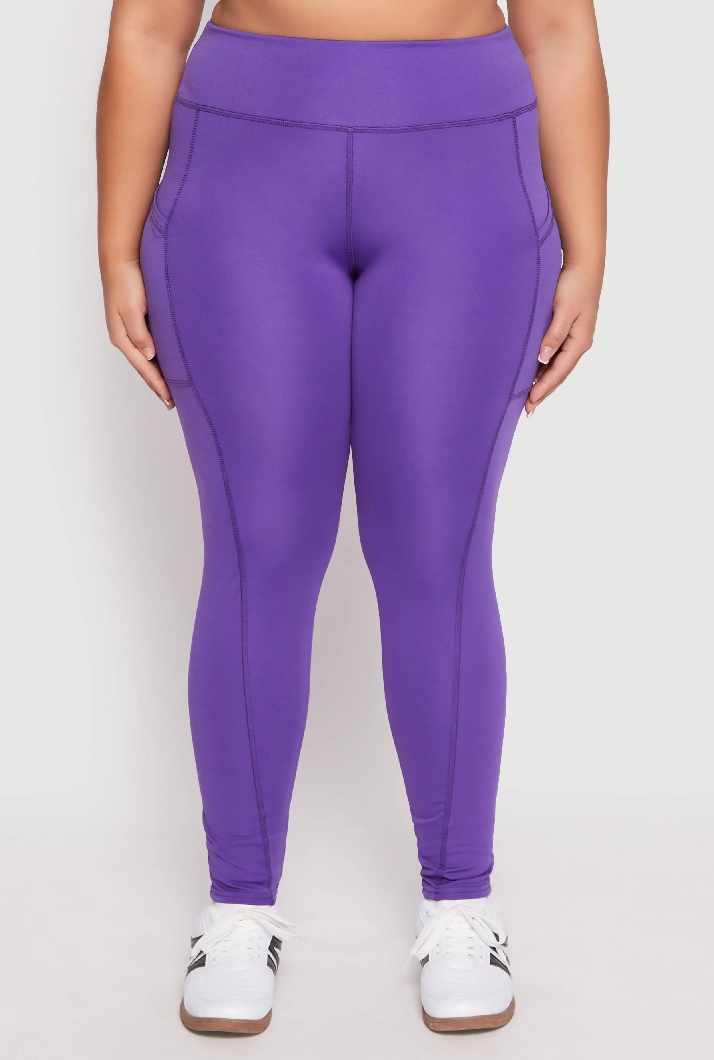 Plus Size High Waist Side Pocket Leggings sold by Rainbow product image thumbnail 3