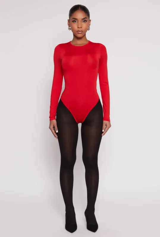 Daisy Crew Neck Long Sleeve Bodysuit sold by Rainbow