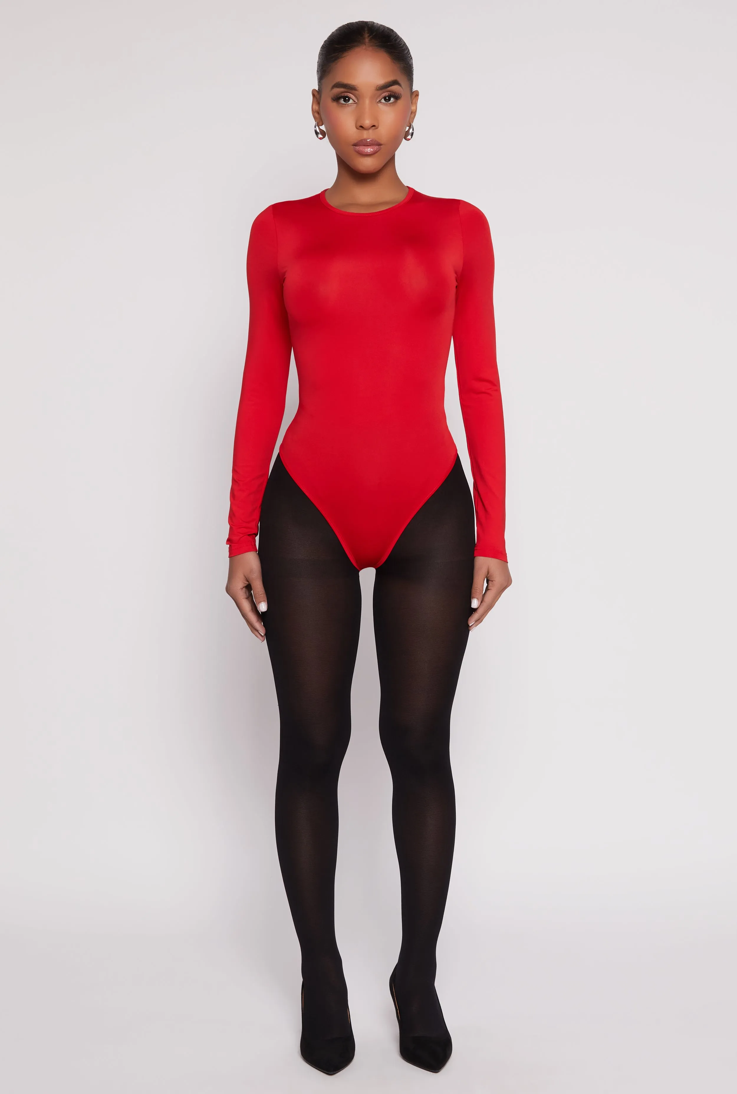 Daisy Crew Neck Long Sleeve Bodysuit sold by Rainbow