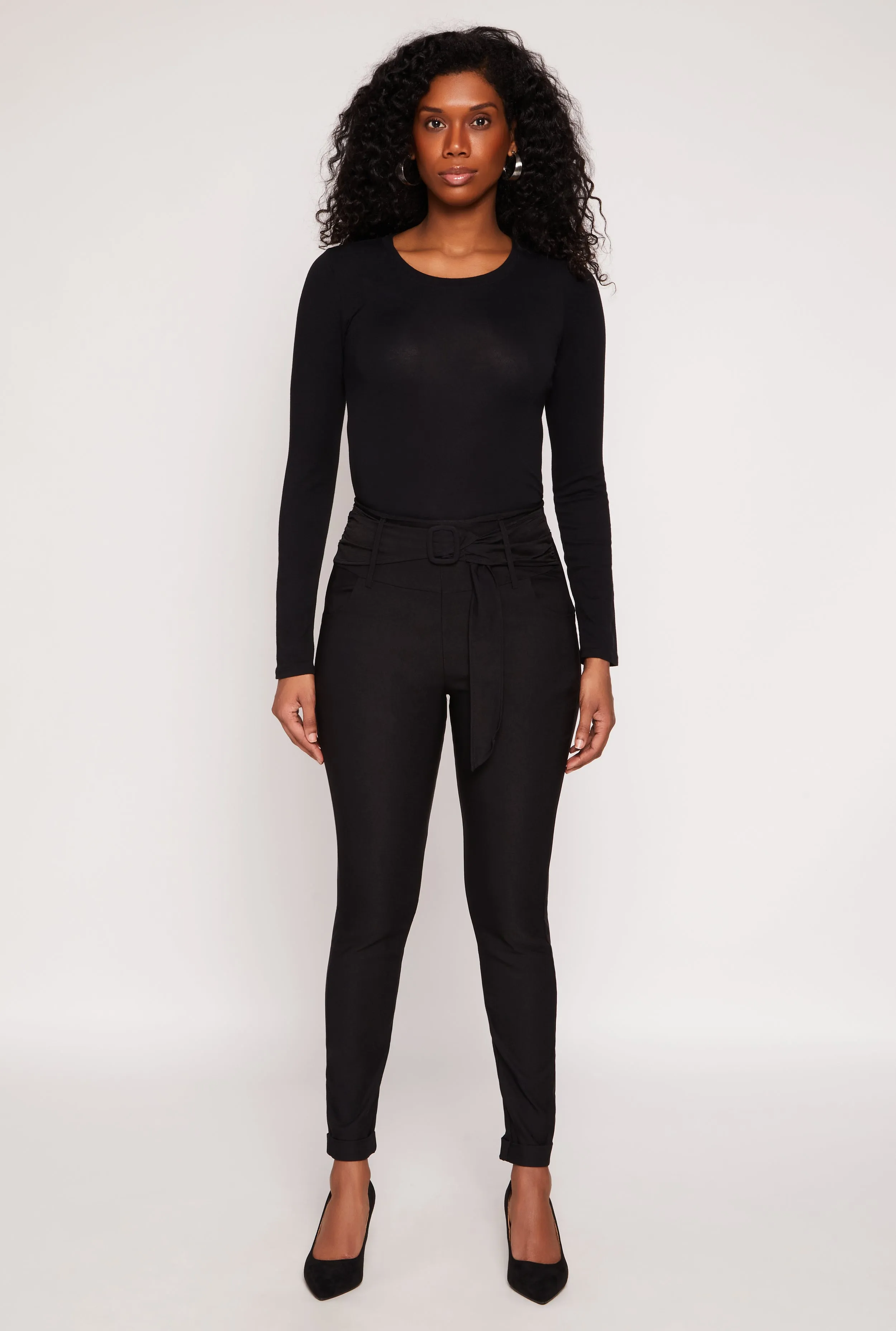 Belted Front Dress Pants sold by Rainbow