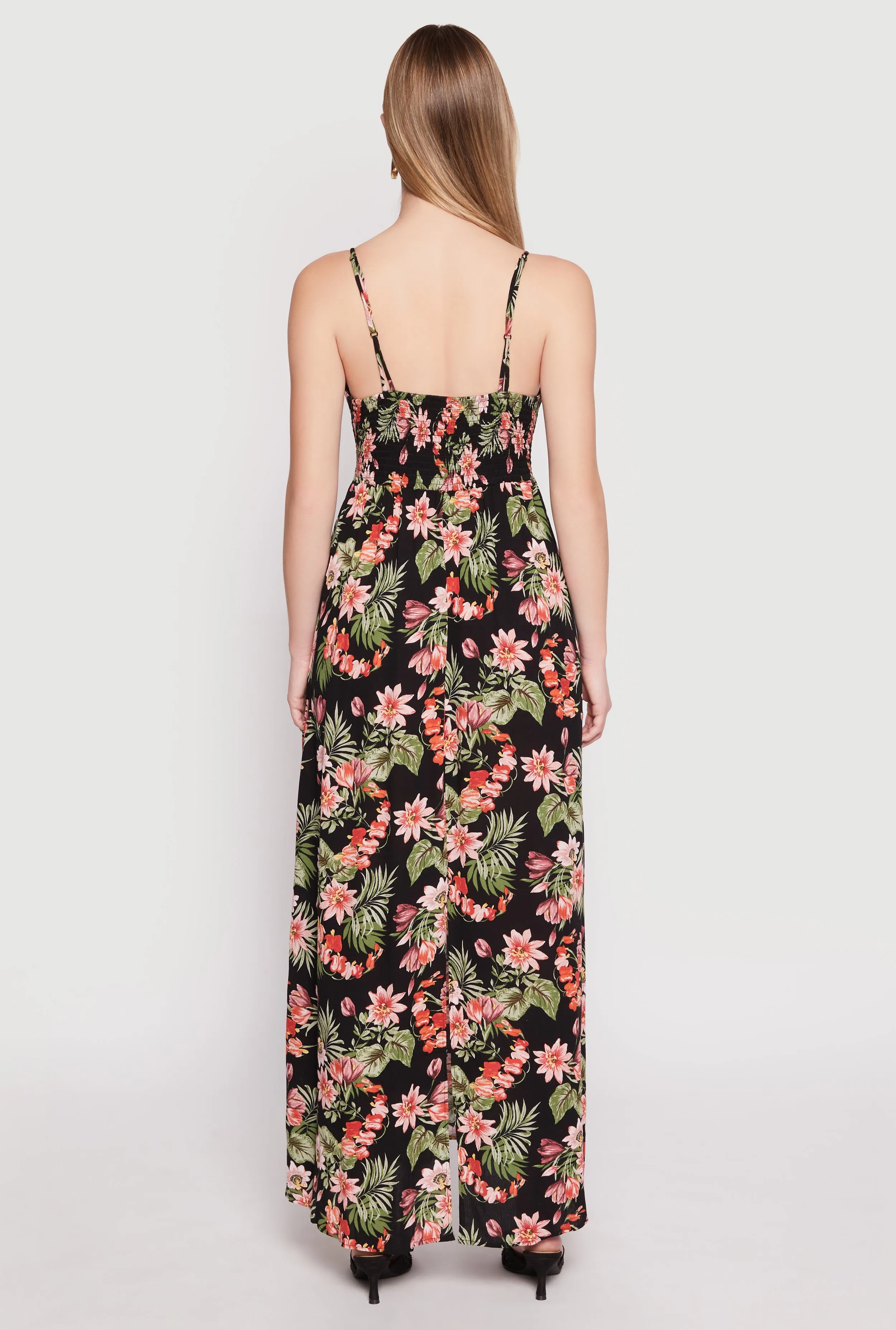 Floral Print Empire Waist Maxi Dress sold by Rainbow product image thumbnail 3