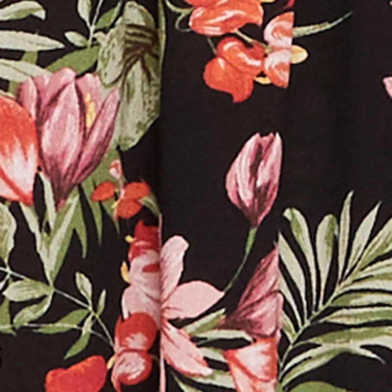 Floral Print Empire Waist Maxi Dress sold by Rainbow product image thumbnail 4