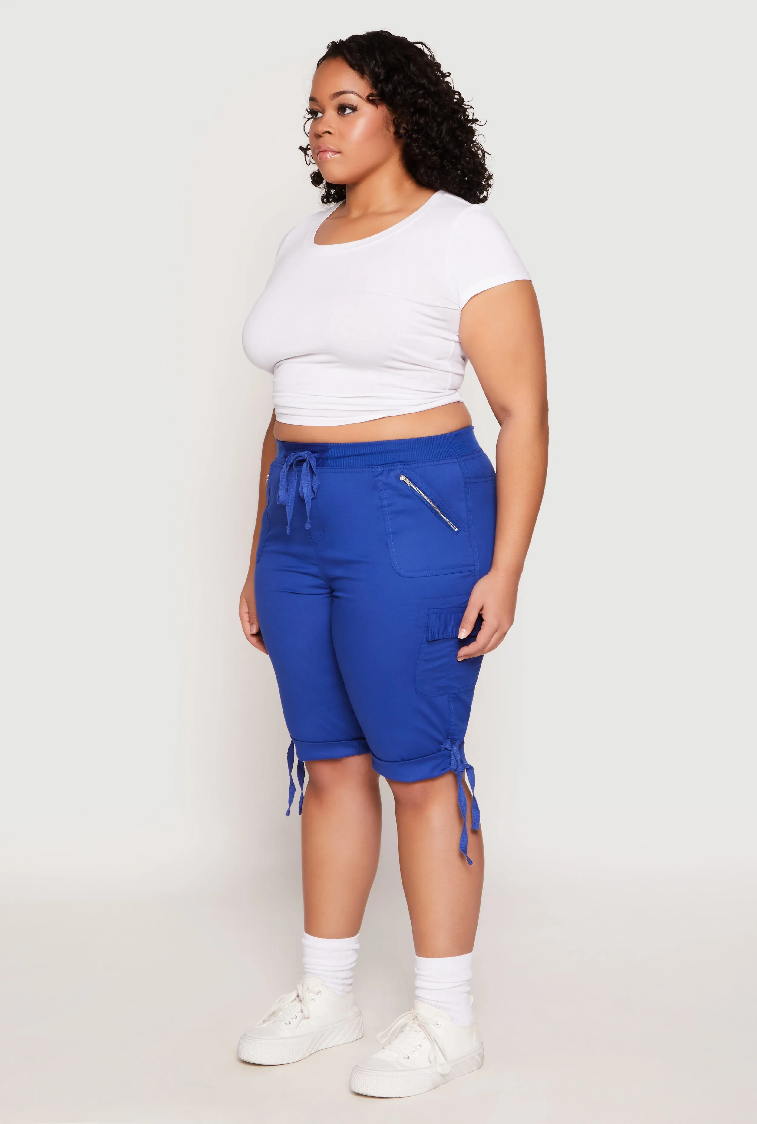 Plus Size Zip Pocket Bermuda Shorts sold by Rainbow product image thumbnail 2