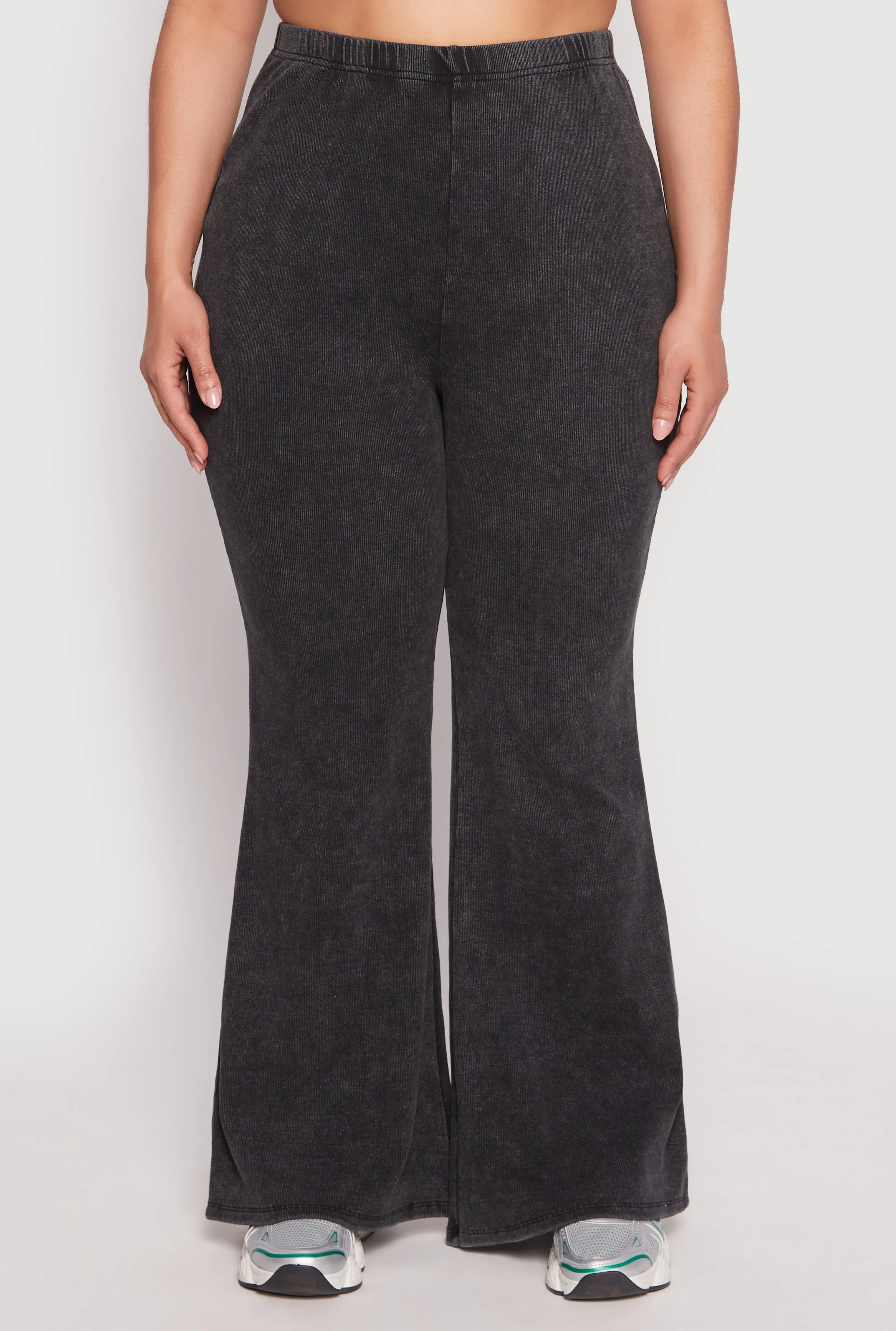 Plus Size Almost Famous Acid Wash Flare Pants sold by Rainbow product image thumbnail 2