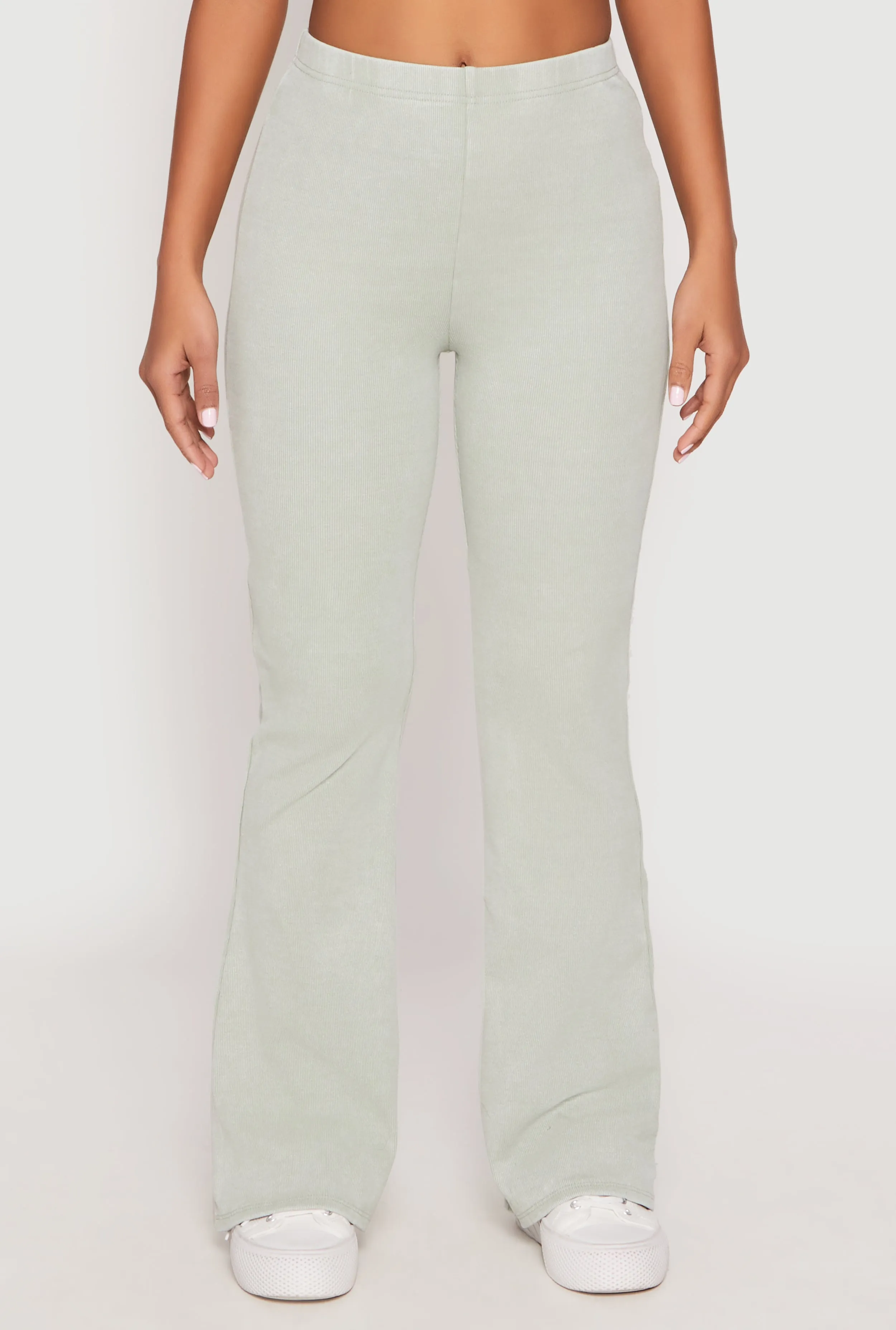 Almost Famous Ribbed Knit Flare Pants sold by Rainbow product image thumbnail 2