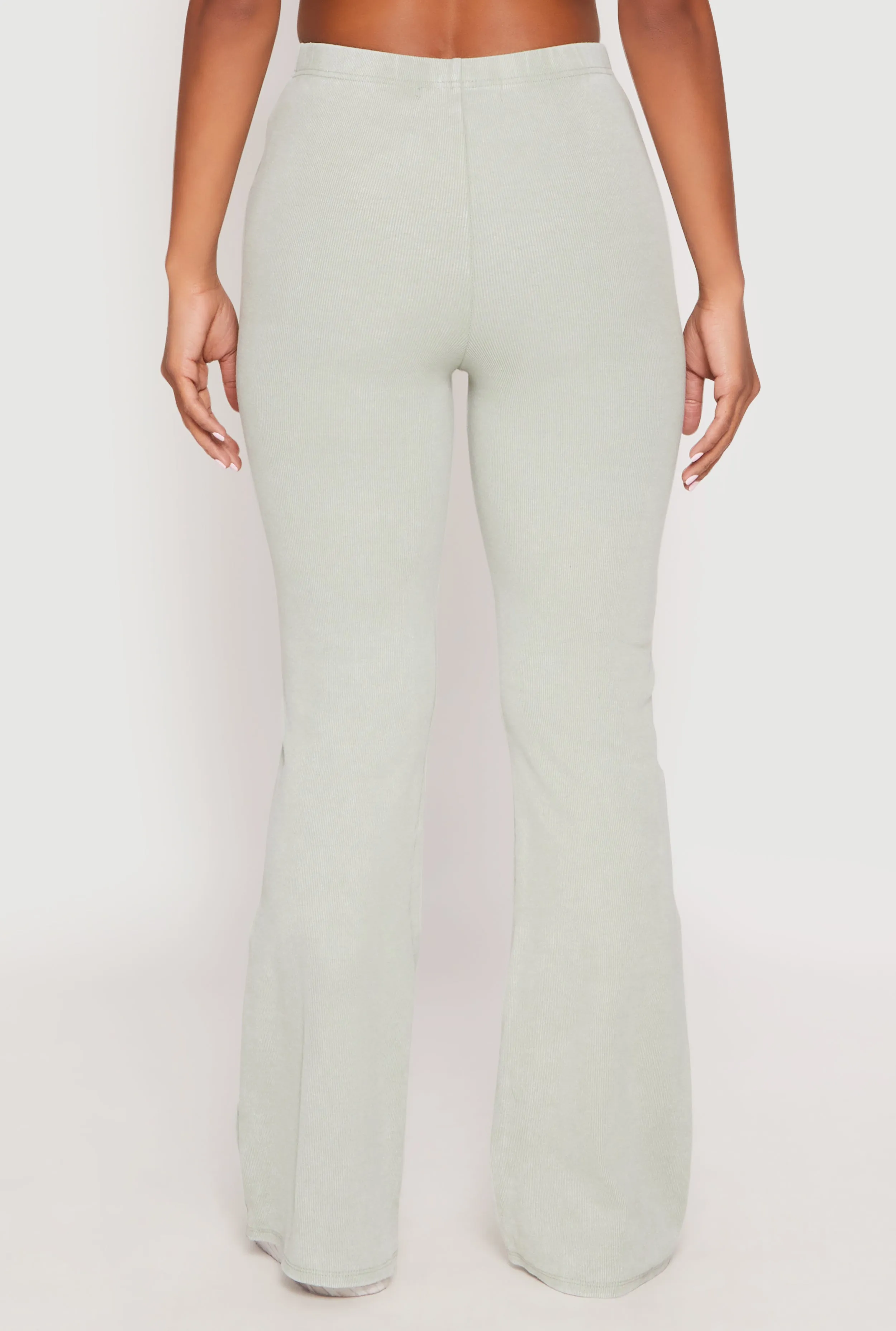 Almost Famous Ribbed Knit Flare Pants sold by Rainbow product image thumbnail 3