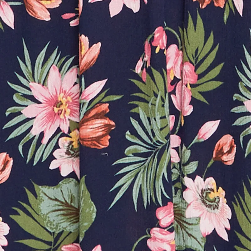 Floral Print Empire Waist Maxi Dress sold by Rainbow product image thumbnail 4