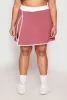 Plus Size Contrast Trim Side Slit Tennis Skirt sold by Rainbow