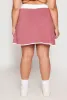 Plus Size Contrast Trim Side Slit Tennis Skirt sold by Rainbow