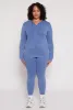 Plus Size Seamless Acid Wash Zip Front Hoodie sold by Rainbow