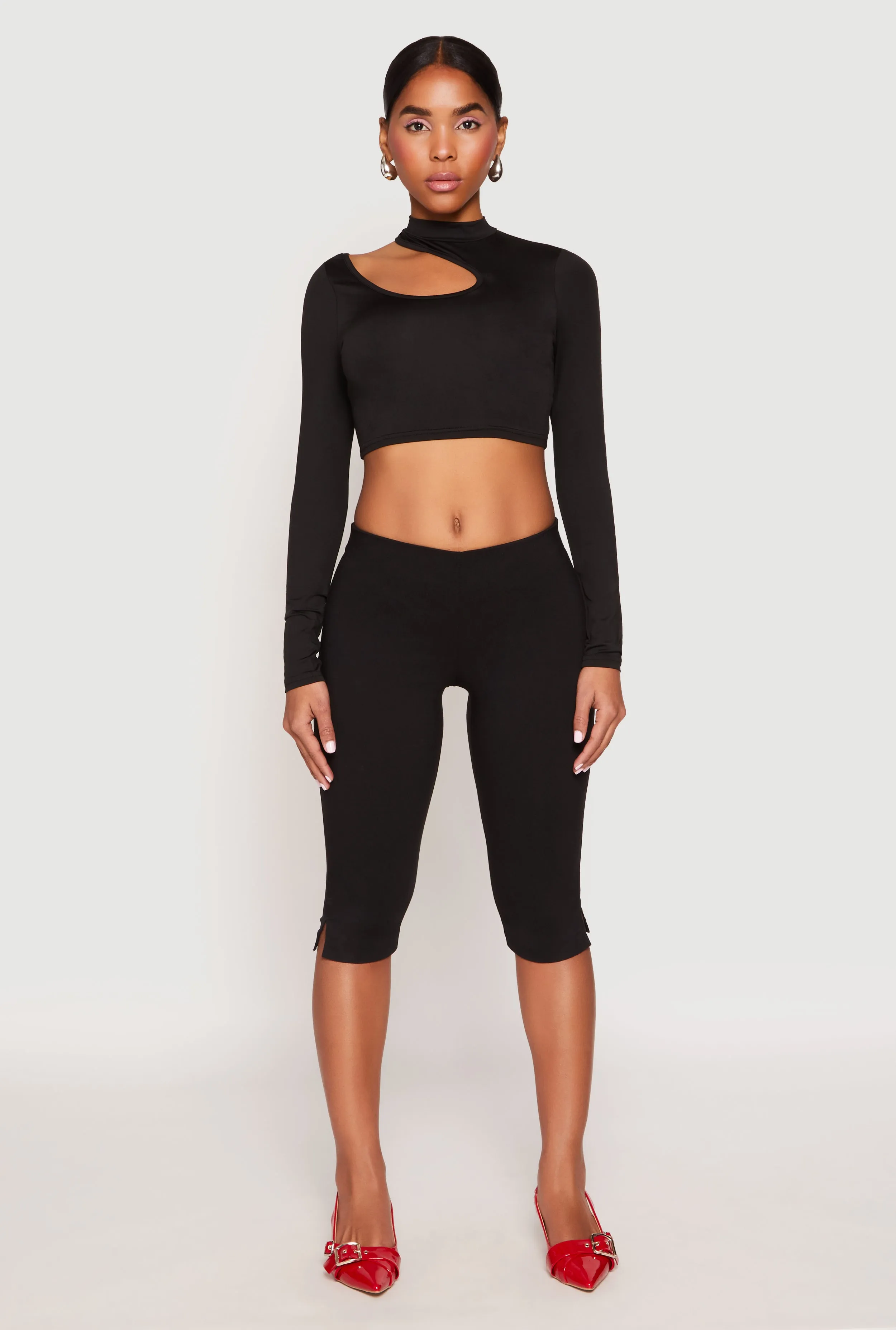 Daisy Keyhole Shoulder Crop Top sold by Rainbow