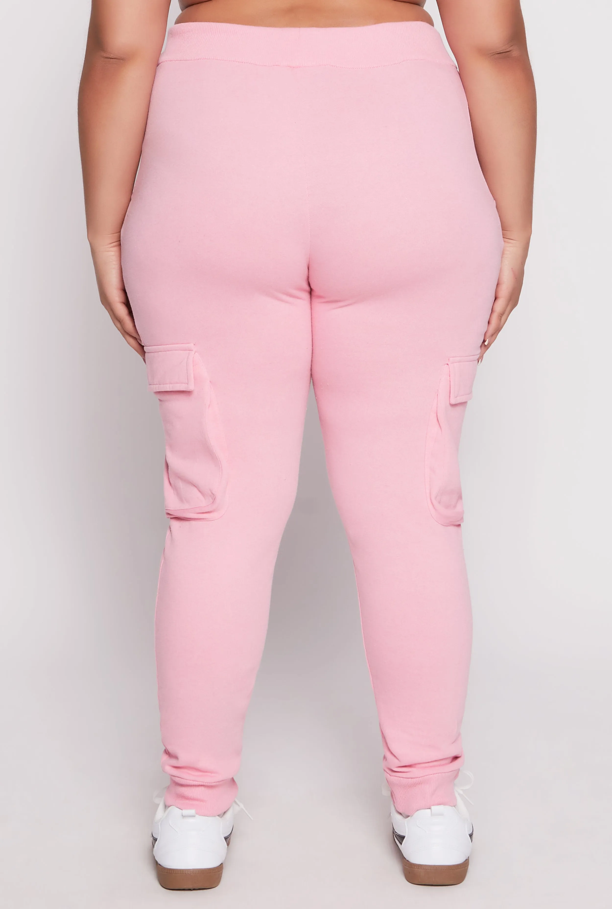 Plus Size Cargo Pocket High Waisted Joggers sold by Rainbow product image thumbnail 5